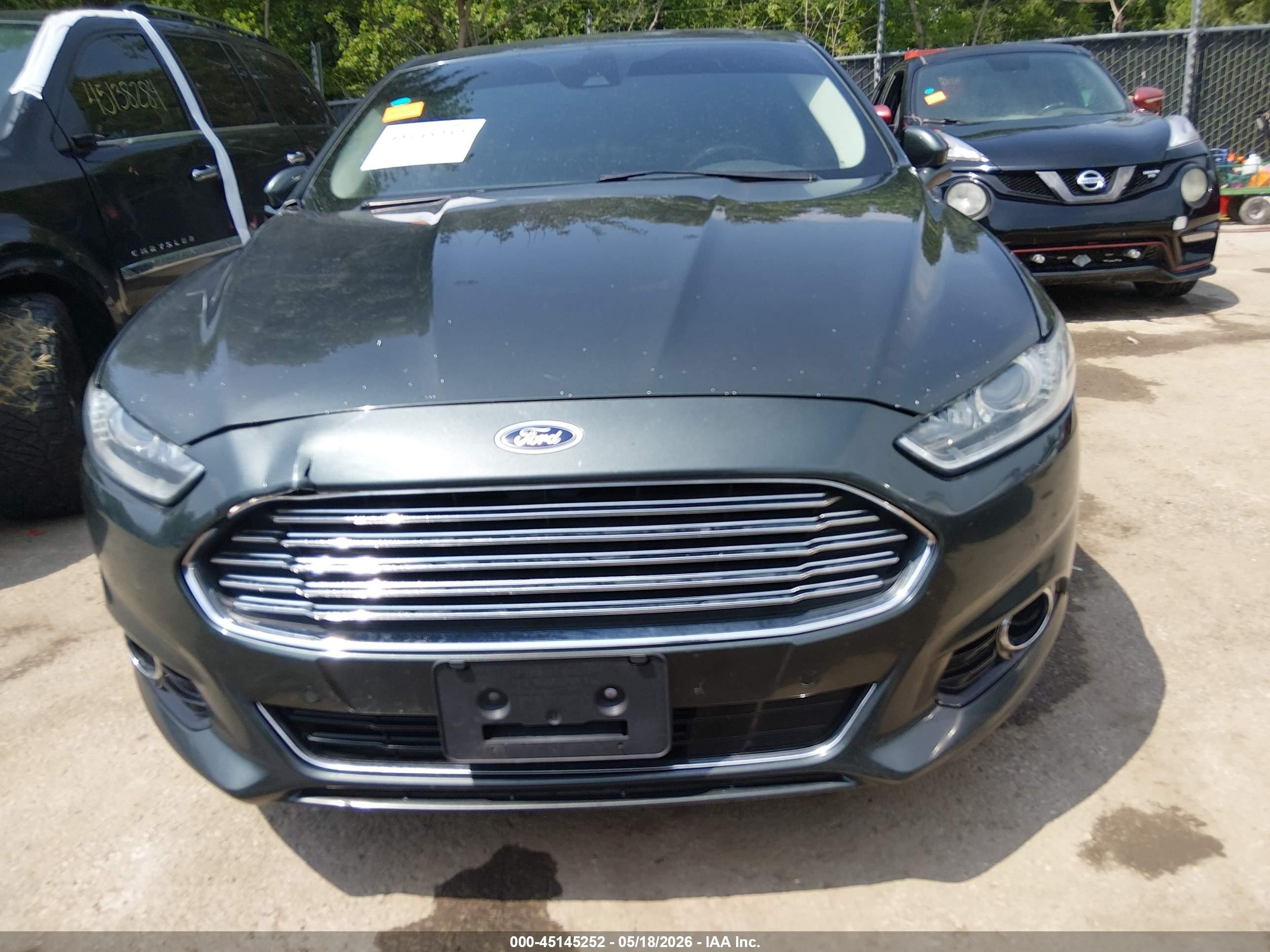 2015 Ford Fusion Titanium Gray vin: 3FA6P0D99FR139282