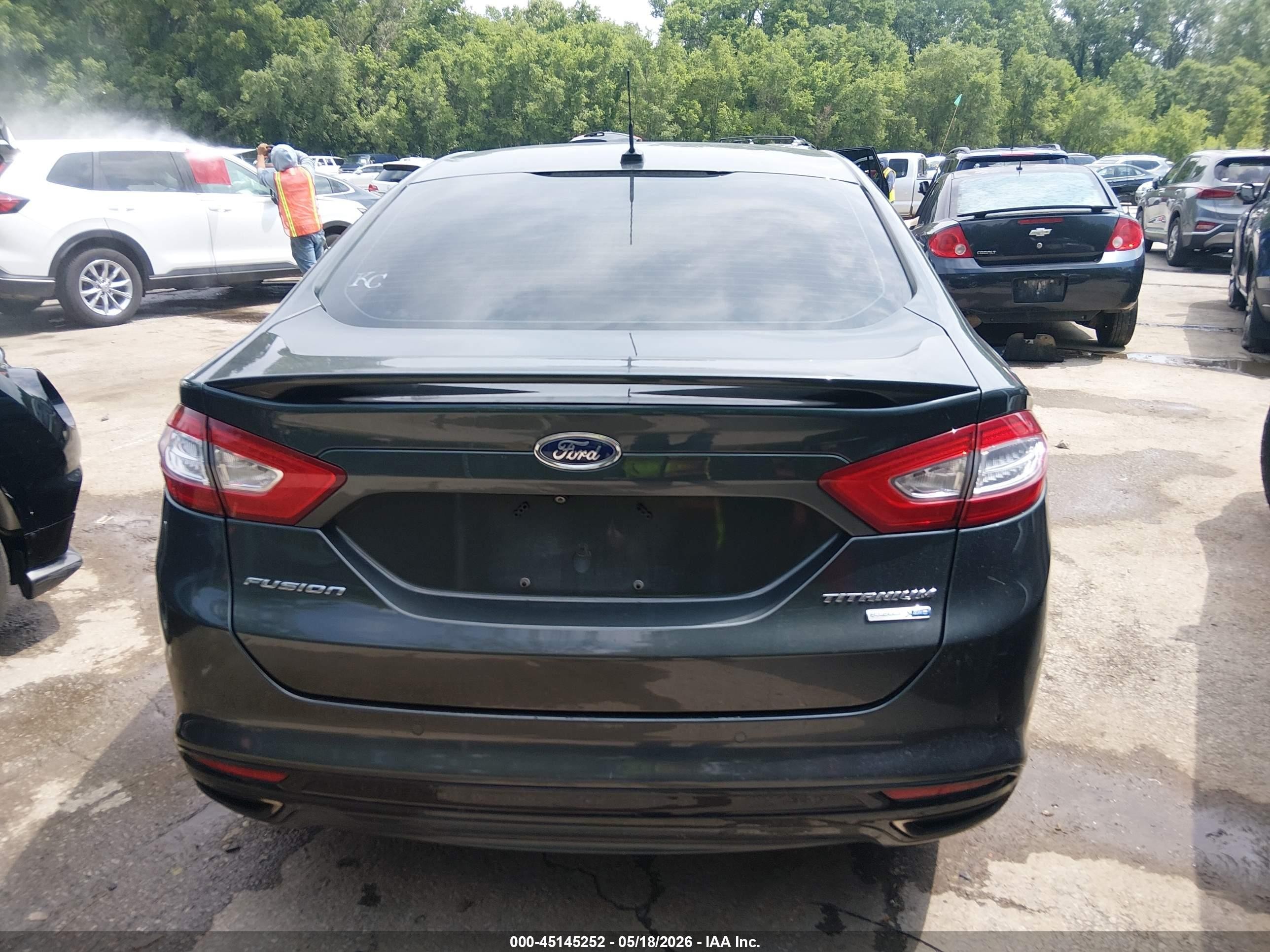 2015 Ford Fusion Titanium Gray vin: 3FA6P0D99FR139282