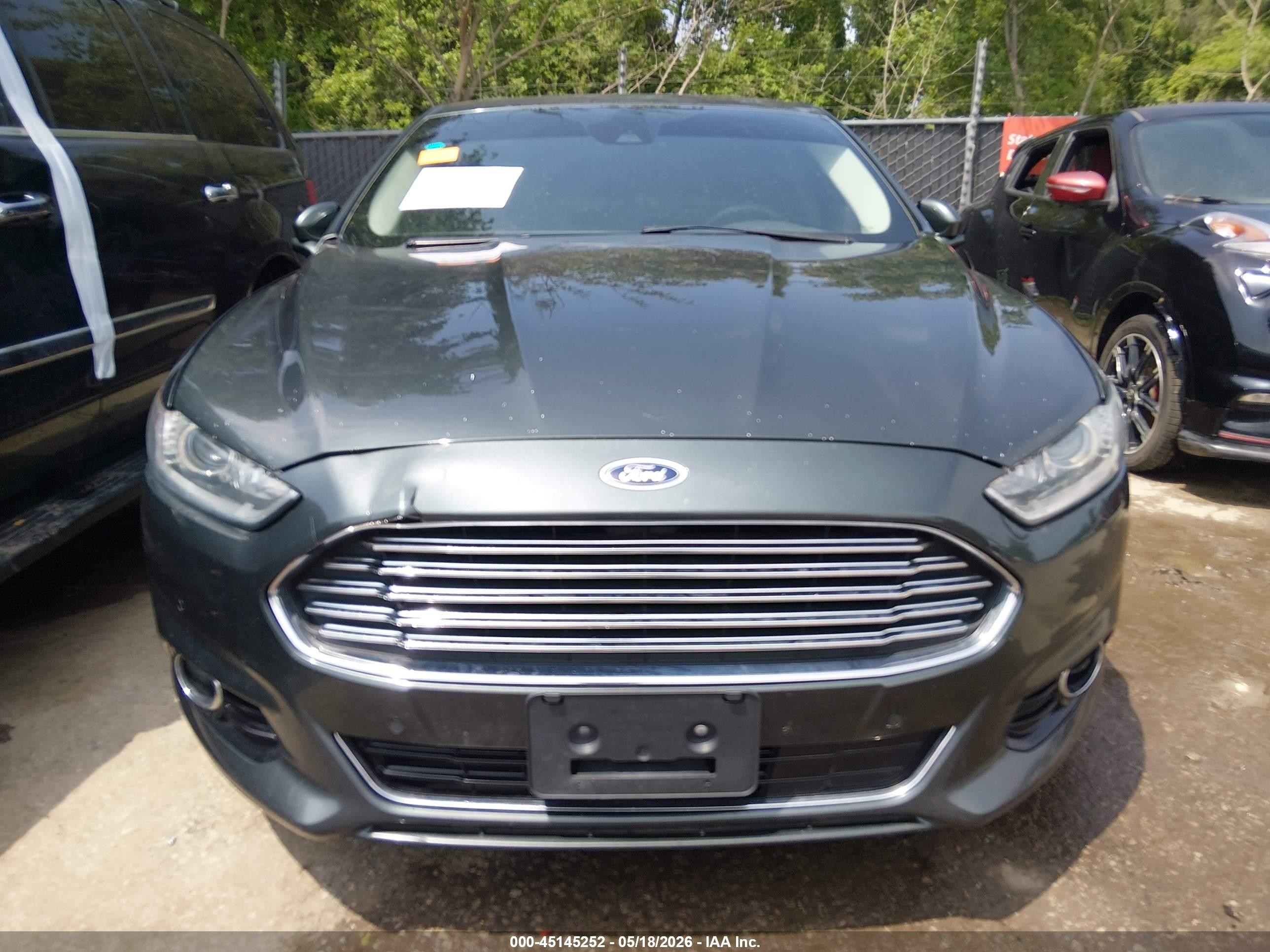 2015 Ford Fusion Titanium Gray vin: 3FA6P0D99FR139282