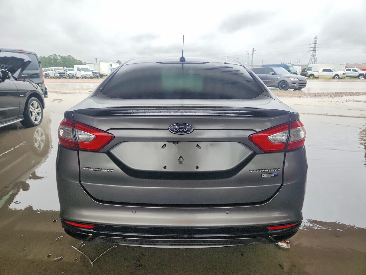 2014 Ford Fusion Titanium Gray vin: 3FA6P0D9XER290629