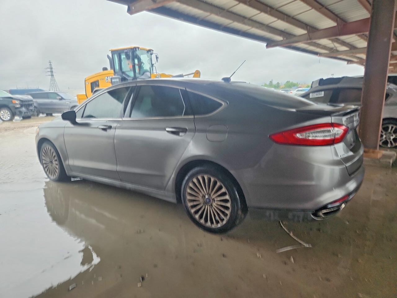 2014 Ford Fusion Titanium Gray vin: 3FA6P0D9XER290629