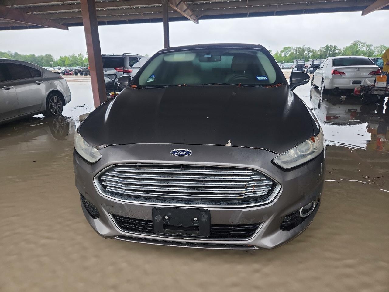 2014 Ford Fusion Titanium Gray vin: 3FA6P0D9XER290629