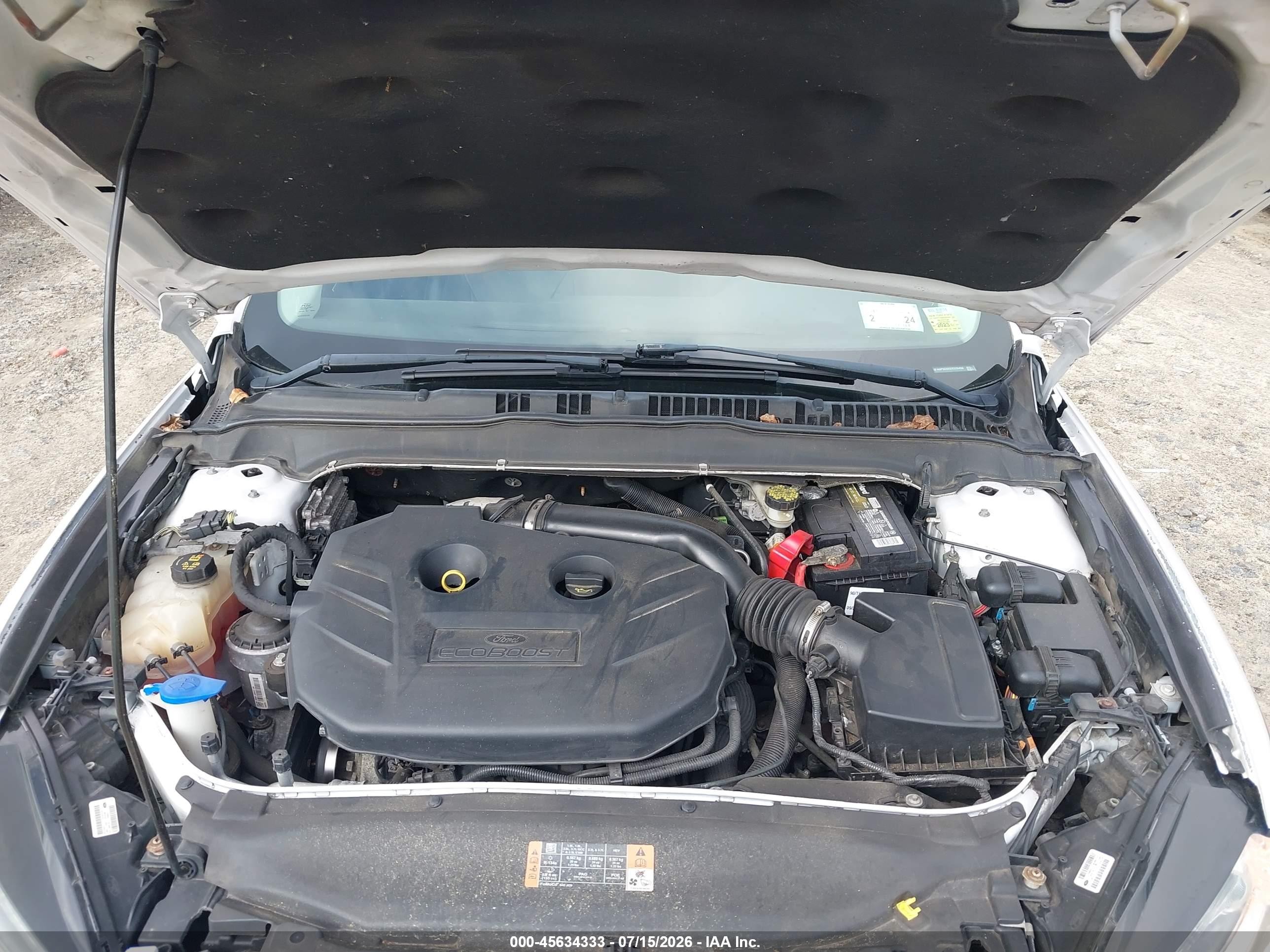 2014 Ford Fusion Titanium White vin: 3FA6P0D9XER326450