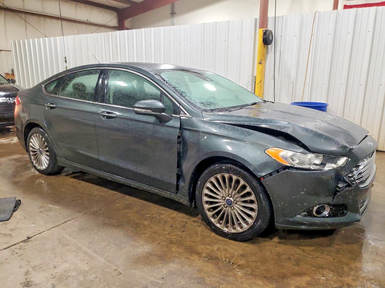 2015 Ford Fusion Titanium Gray vin: 3FA6P0D9XFR230691