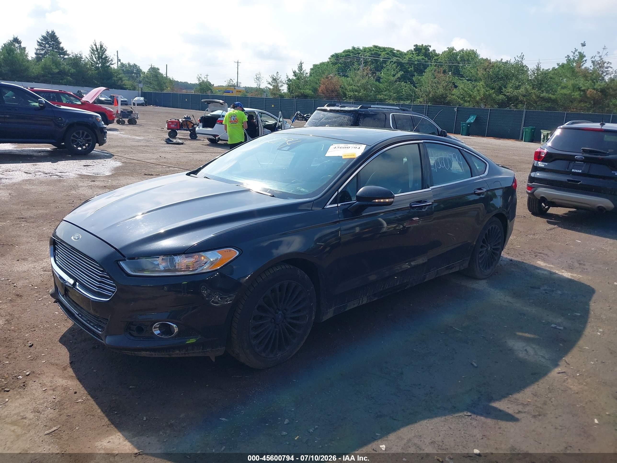 2015 Ford Fusion Titanium Black vin: 3FA6P0D9XFR240623
