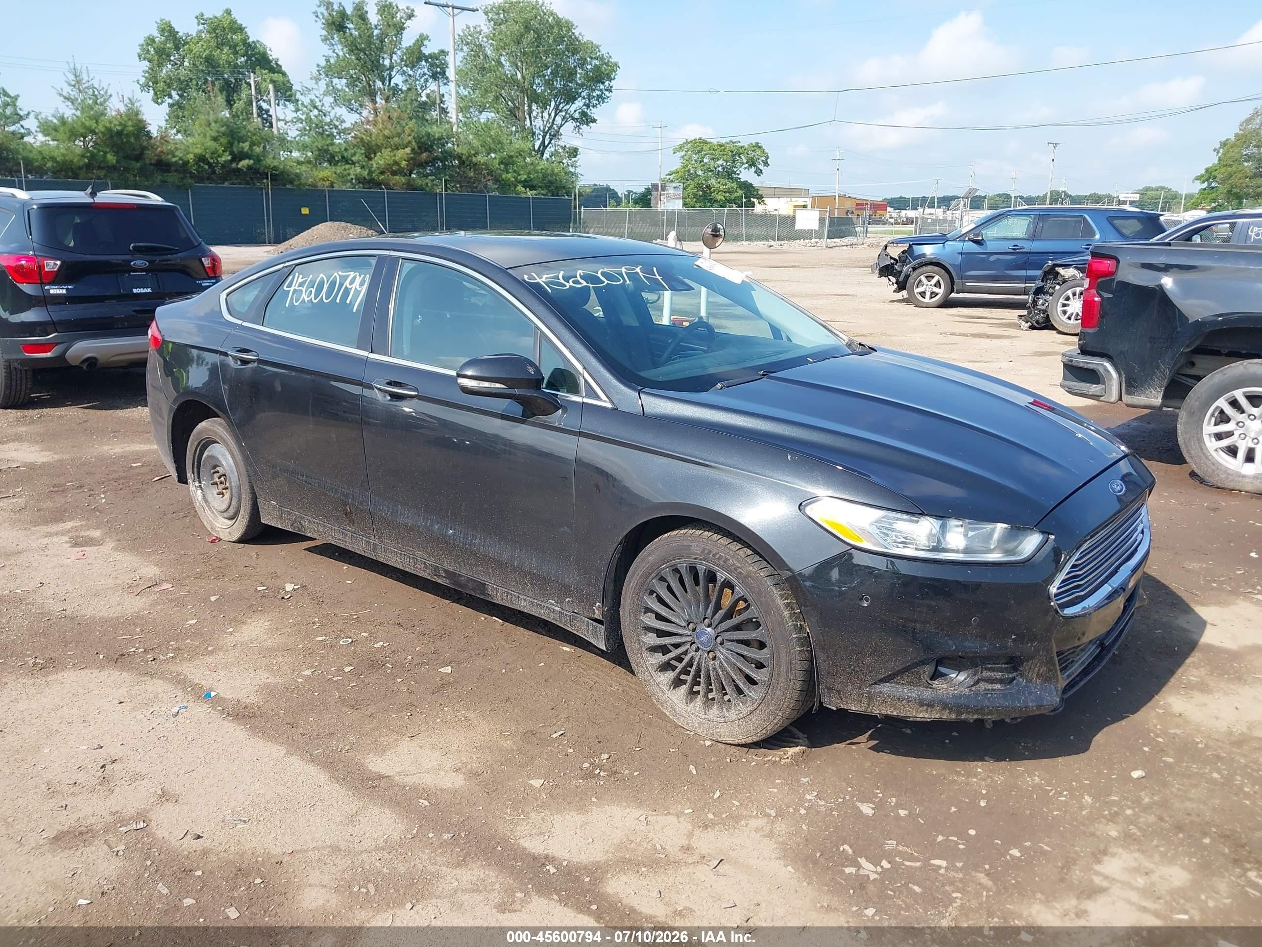 2015 Ford Fusion Titanium Black vin: 3FA6P0D9XFR240623