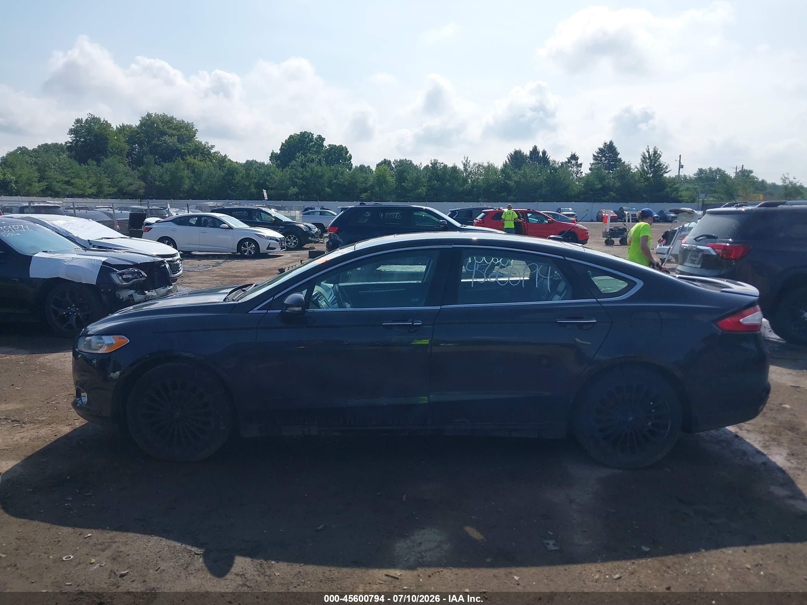 2015 Ford Fusion Titanium Black vin: 3FA6P0D9XFR240623