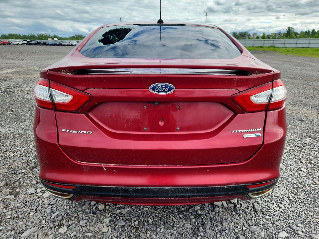 2015 Ford Fusion Titanium Red vin: 3FA6P0D9XFR246535