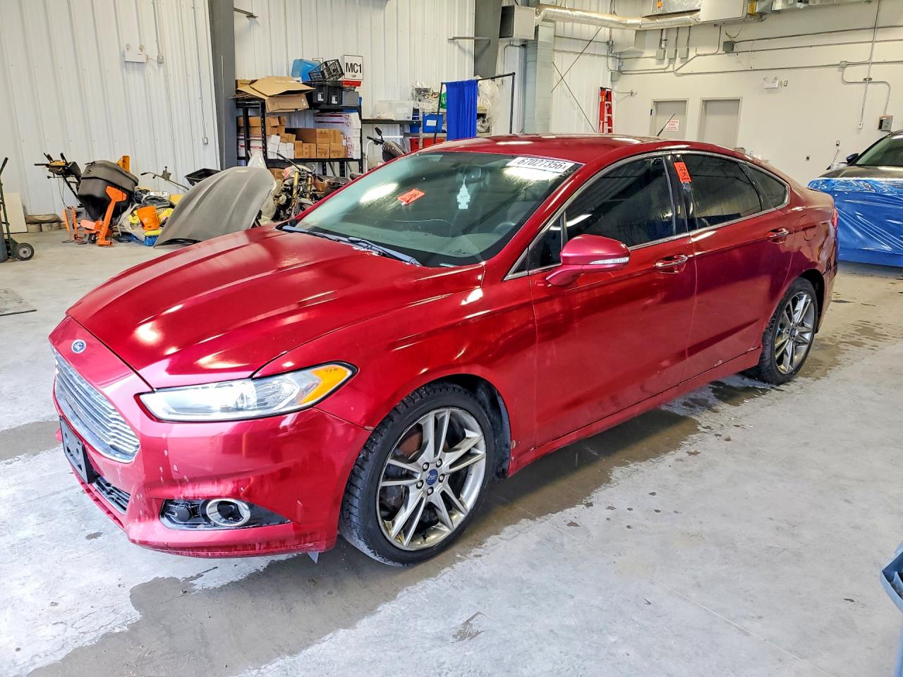 2015 Ford Fusion Titanium Red vin: 3FA6P0D9XFR246535