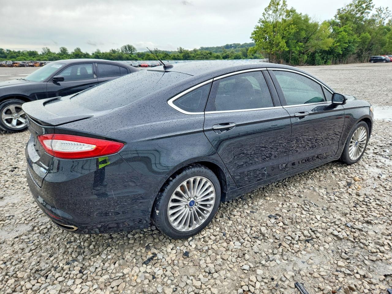 2015 Ford Fusion Titanium Black vin: 3FA6P0D9XFR250603