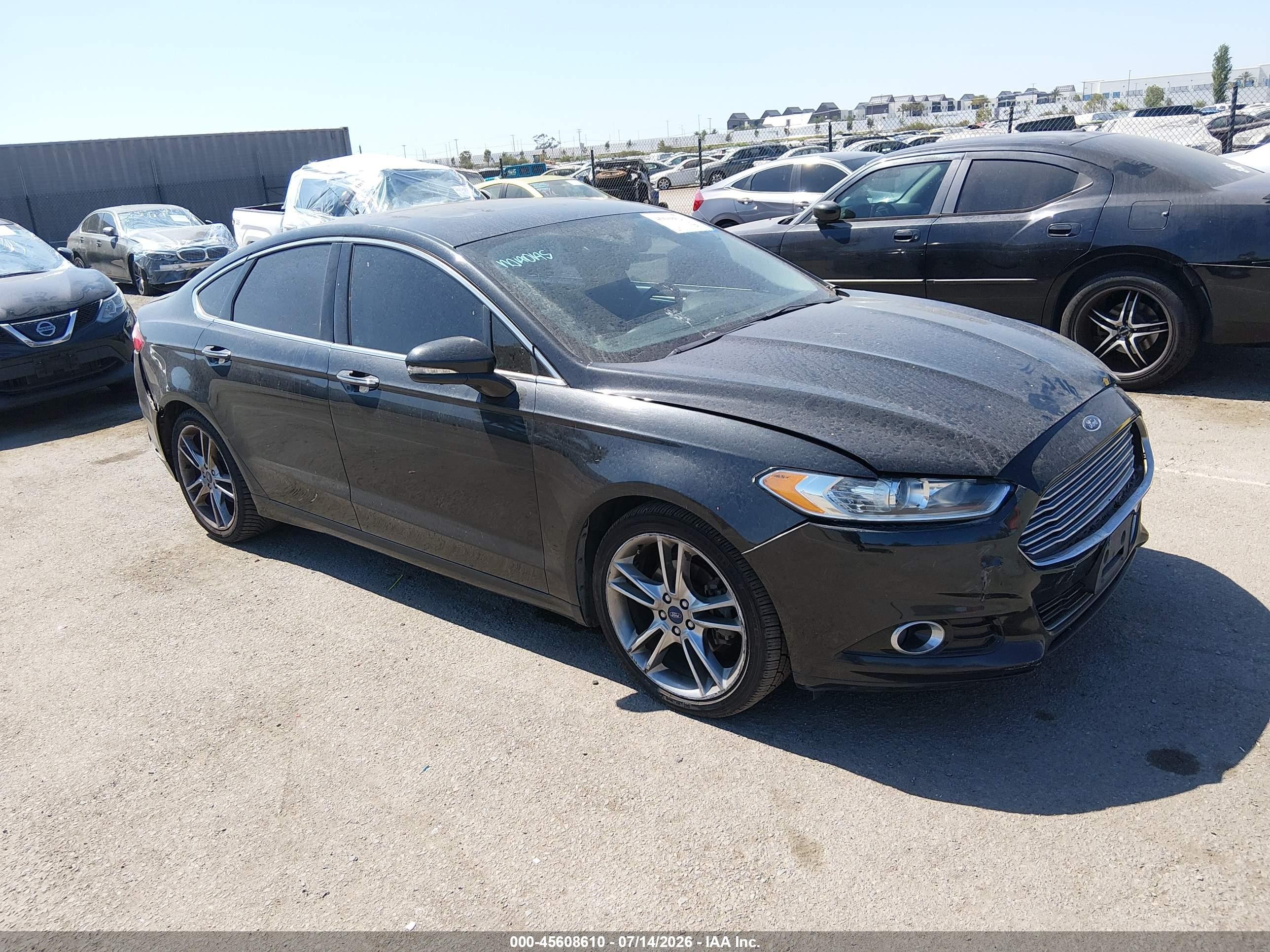 2015 Ford Fusion Titanium Black vin: 3FA6P0D9XFR285139