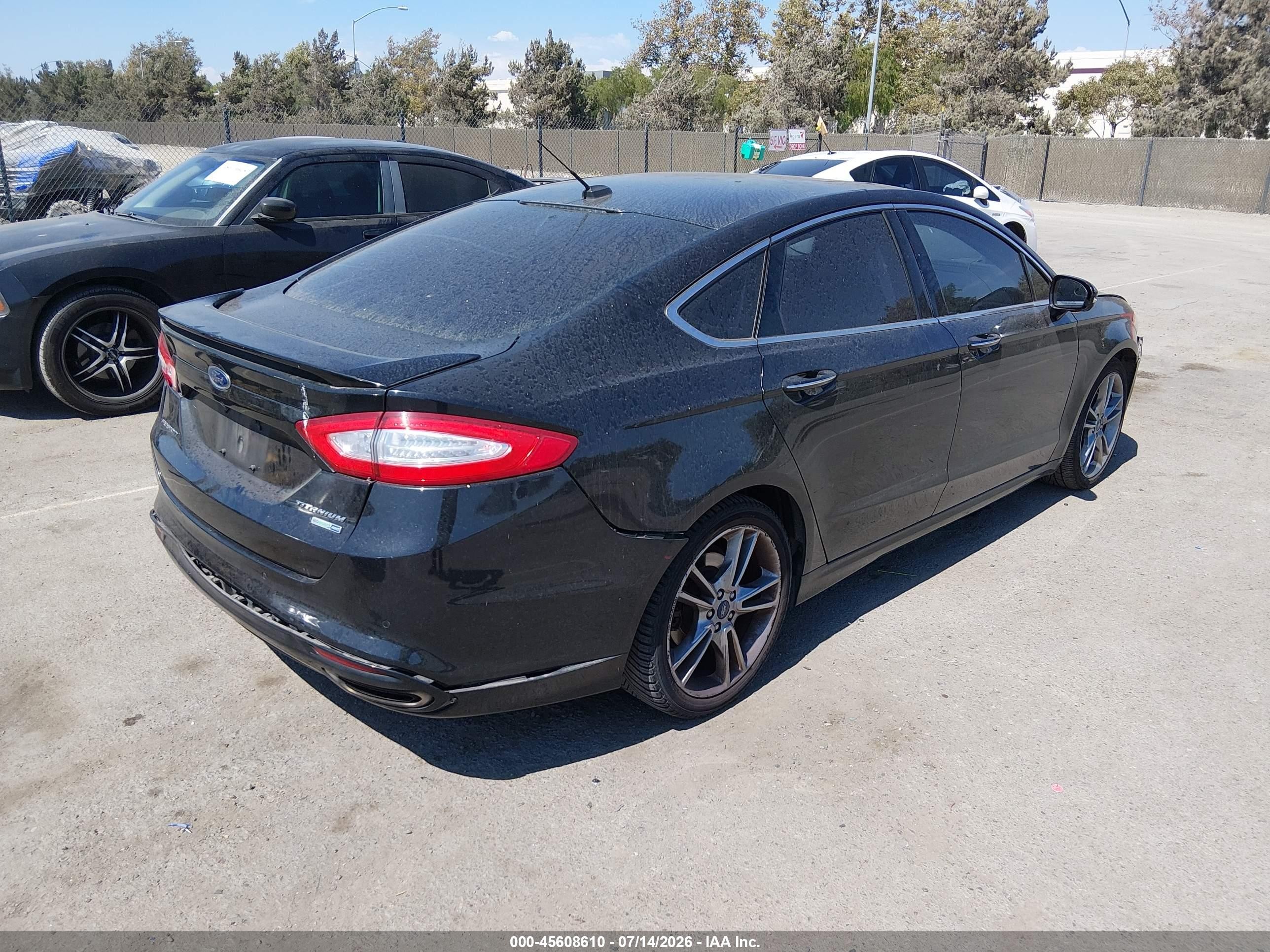 2015 Ford Fusion Titanium Black vin: 3FA6P0D9XFR285139