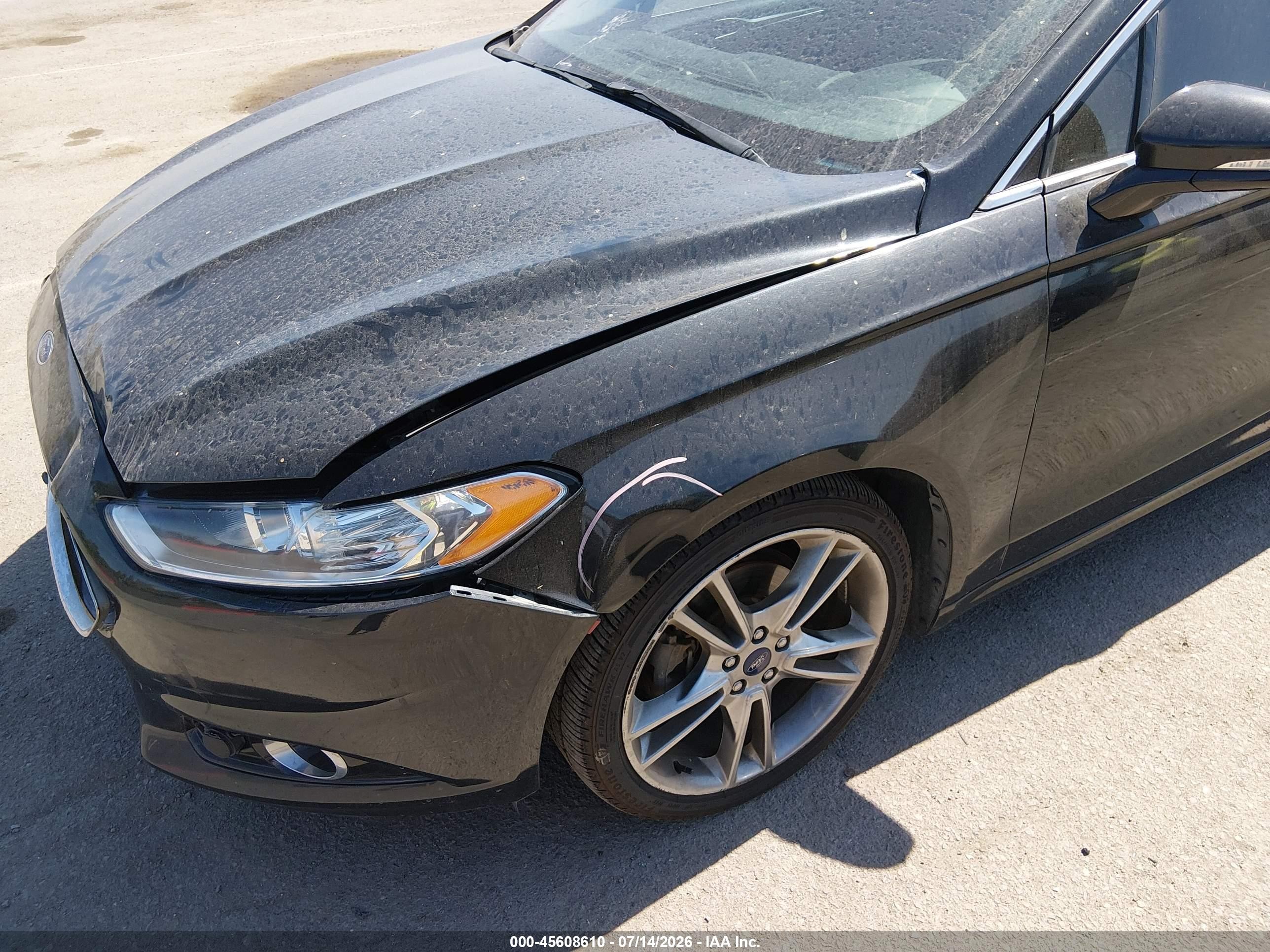 2015 Ford Fusion Titanium Black vin: 3FA6P0D9XFR285139