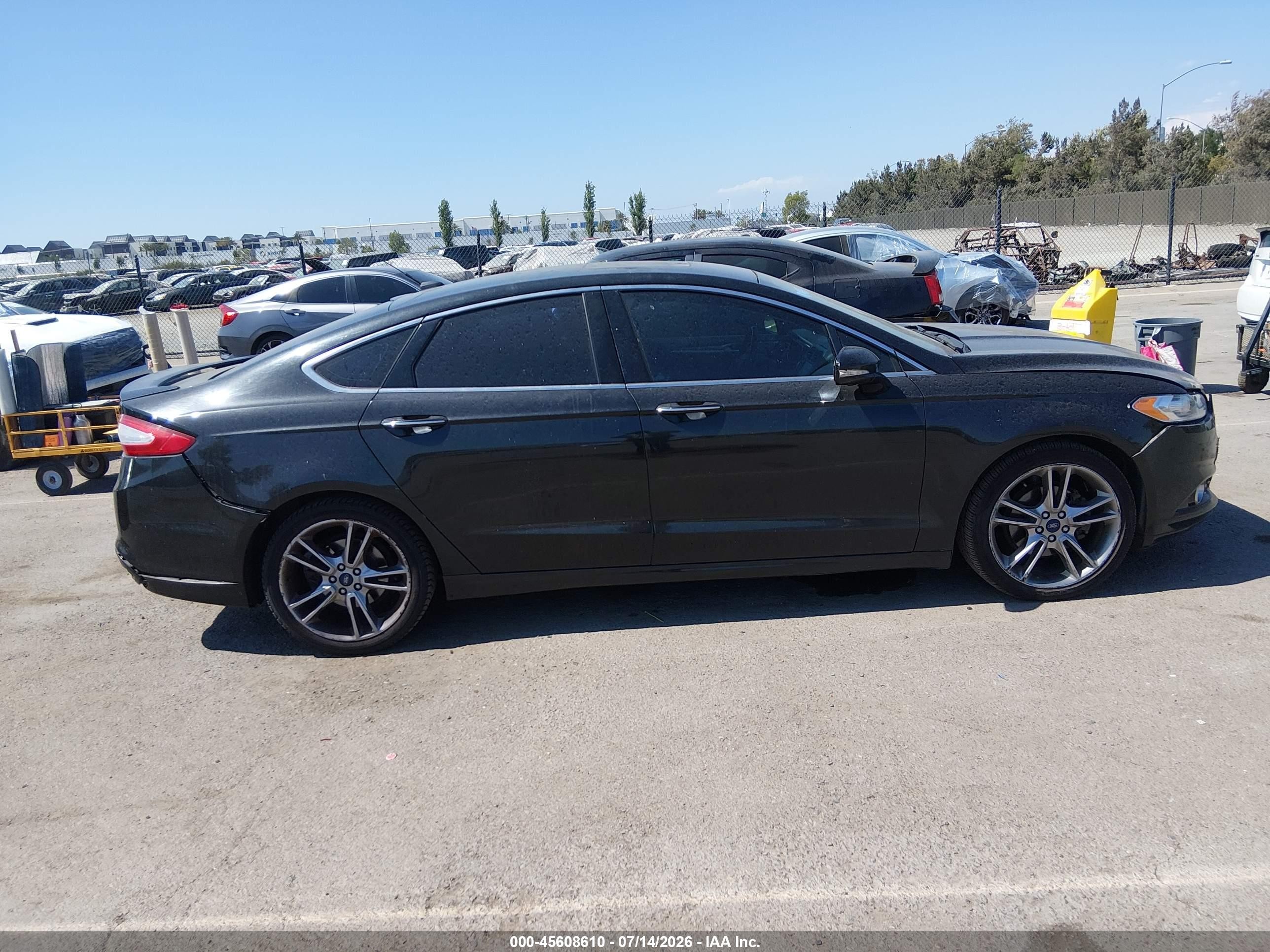 2015 Ford Fusion Titanium Black vin: 3FA6P0D9XFR285139
