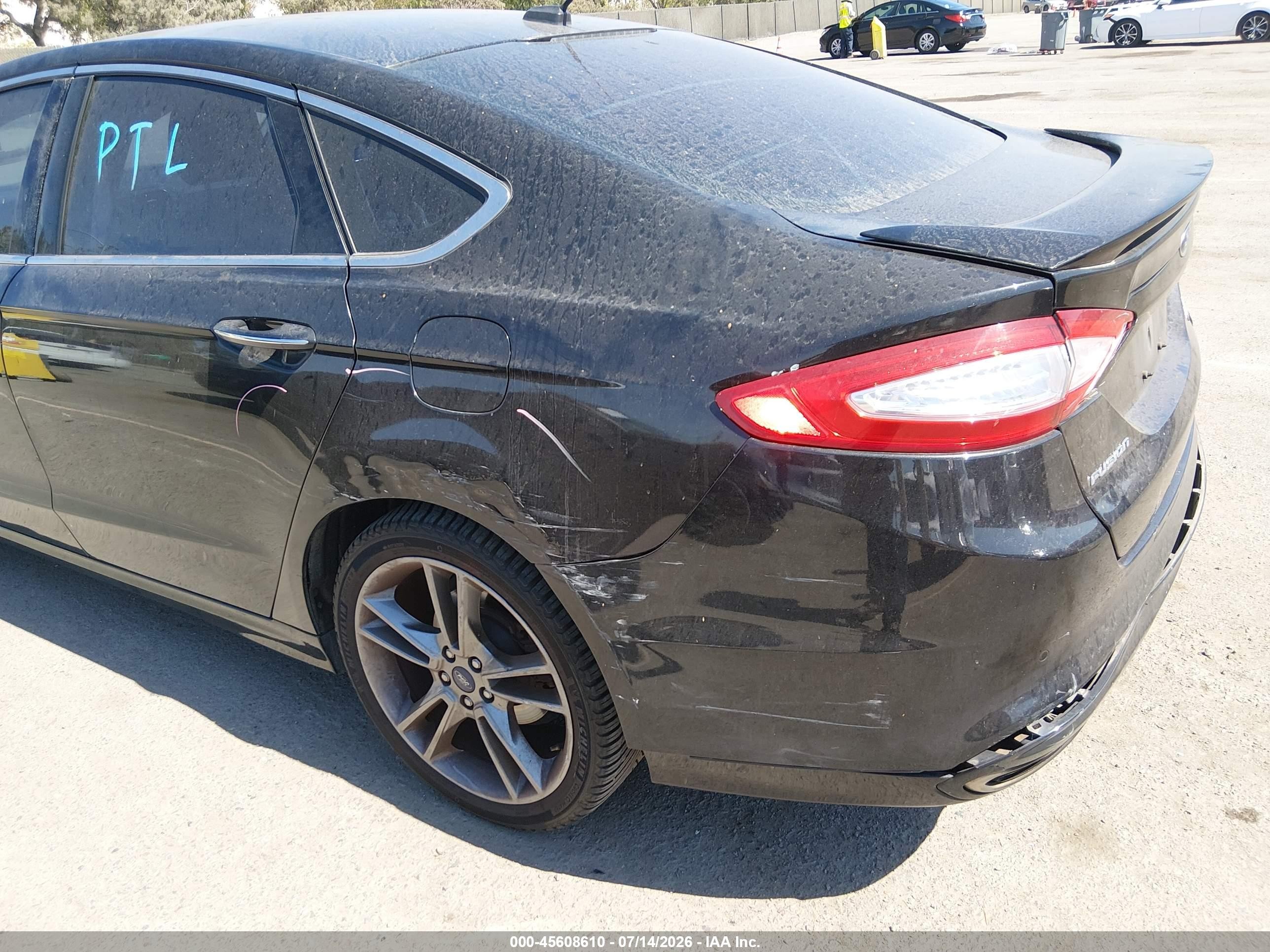 2015 Ford Fusion Titanium Black vin: 3FA6P0D9XFR285139