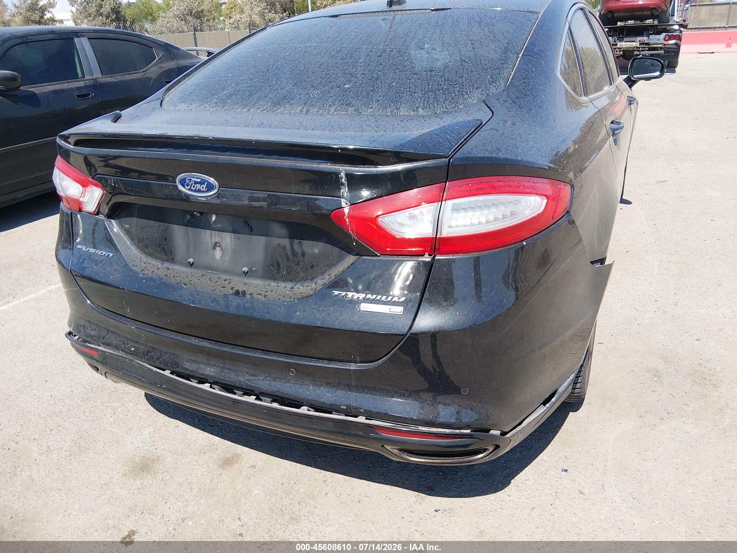 2015 Ford Fusion Titanium Black vin: 3FA6P0D9XFR285139