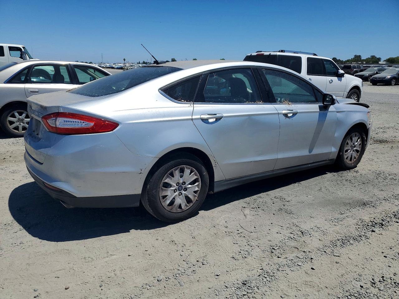 2014 Ford Fusion S Silver vin: 3FA6P0G70ER129409