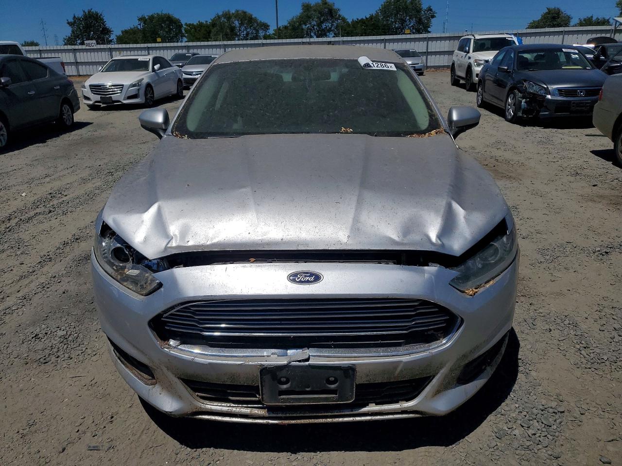 2014 Ford Fusion S Silver vin: 3FA6P0G70ER129409