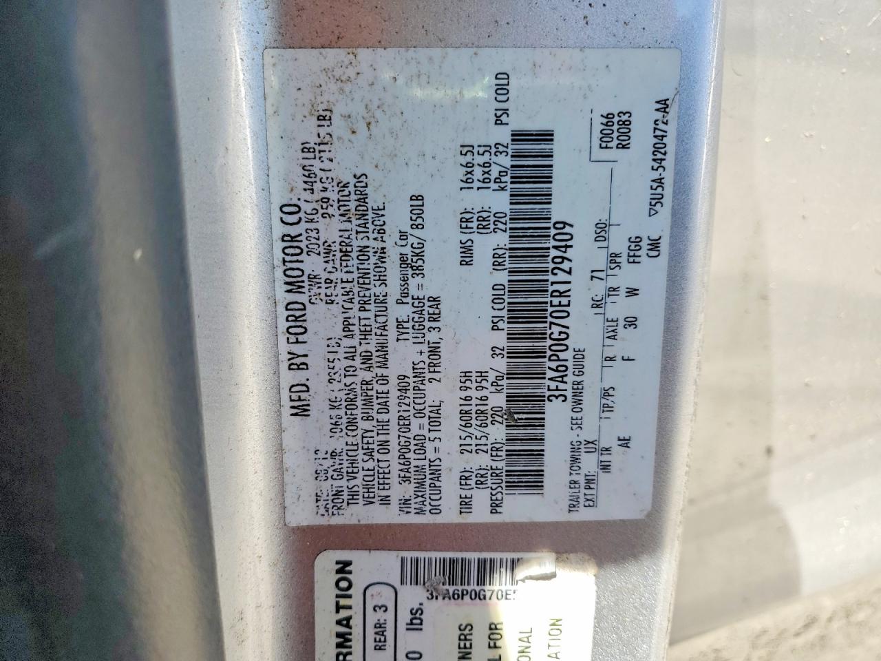 2014 Ford Fusion S Silver vin: 3FA6P0G70ER129409