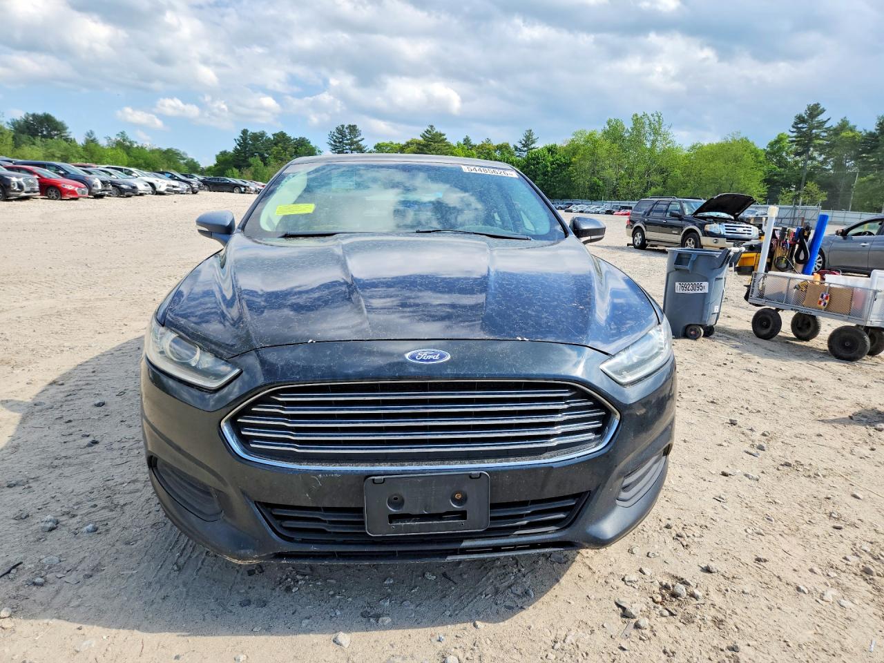 2014 Ford Fusion S Blue vin: 3FA6P0G70ER250151