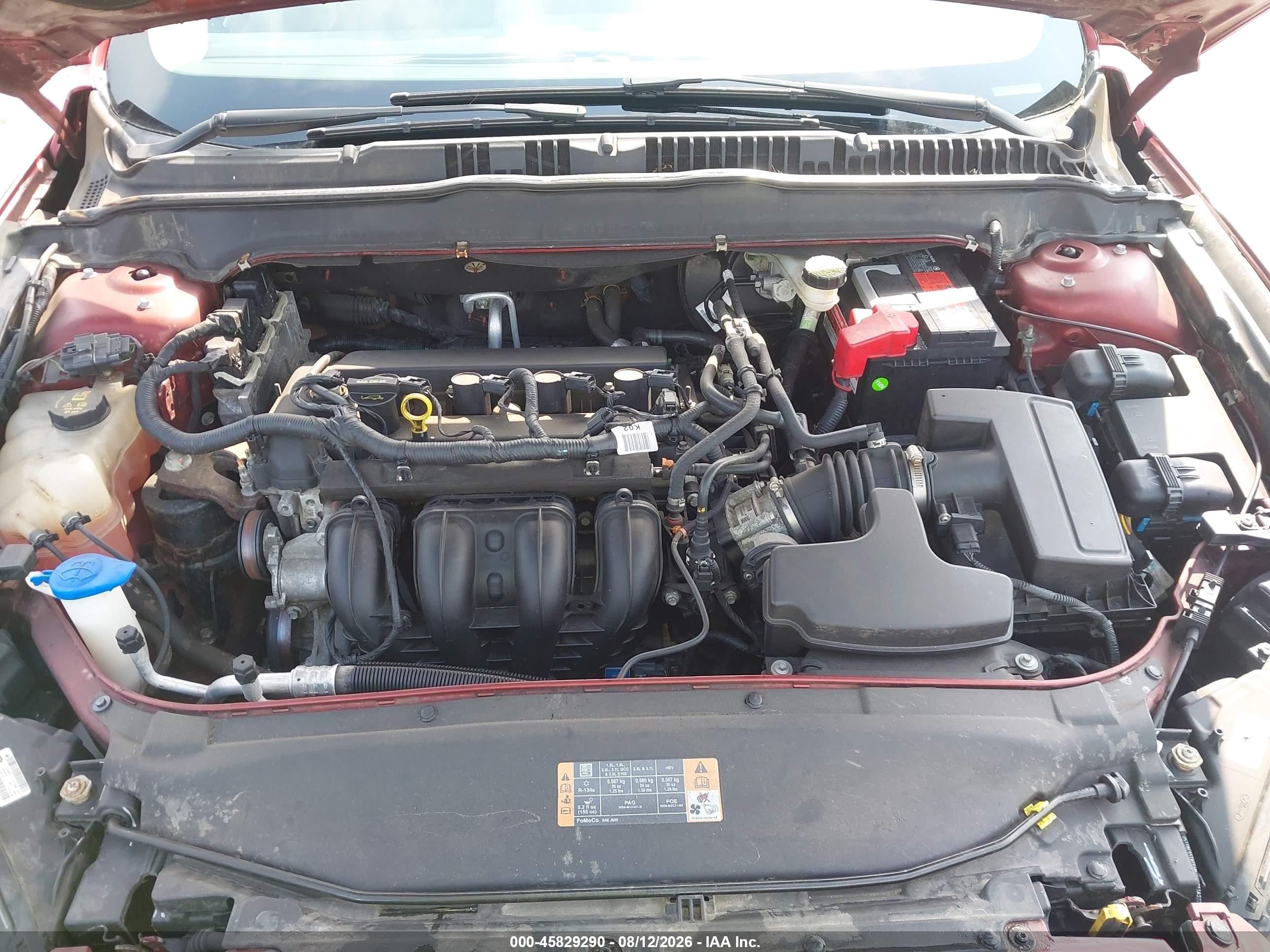 2014 Ford Fusion S Orange vin: 3FA6P0G70ER293727