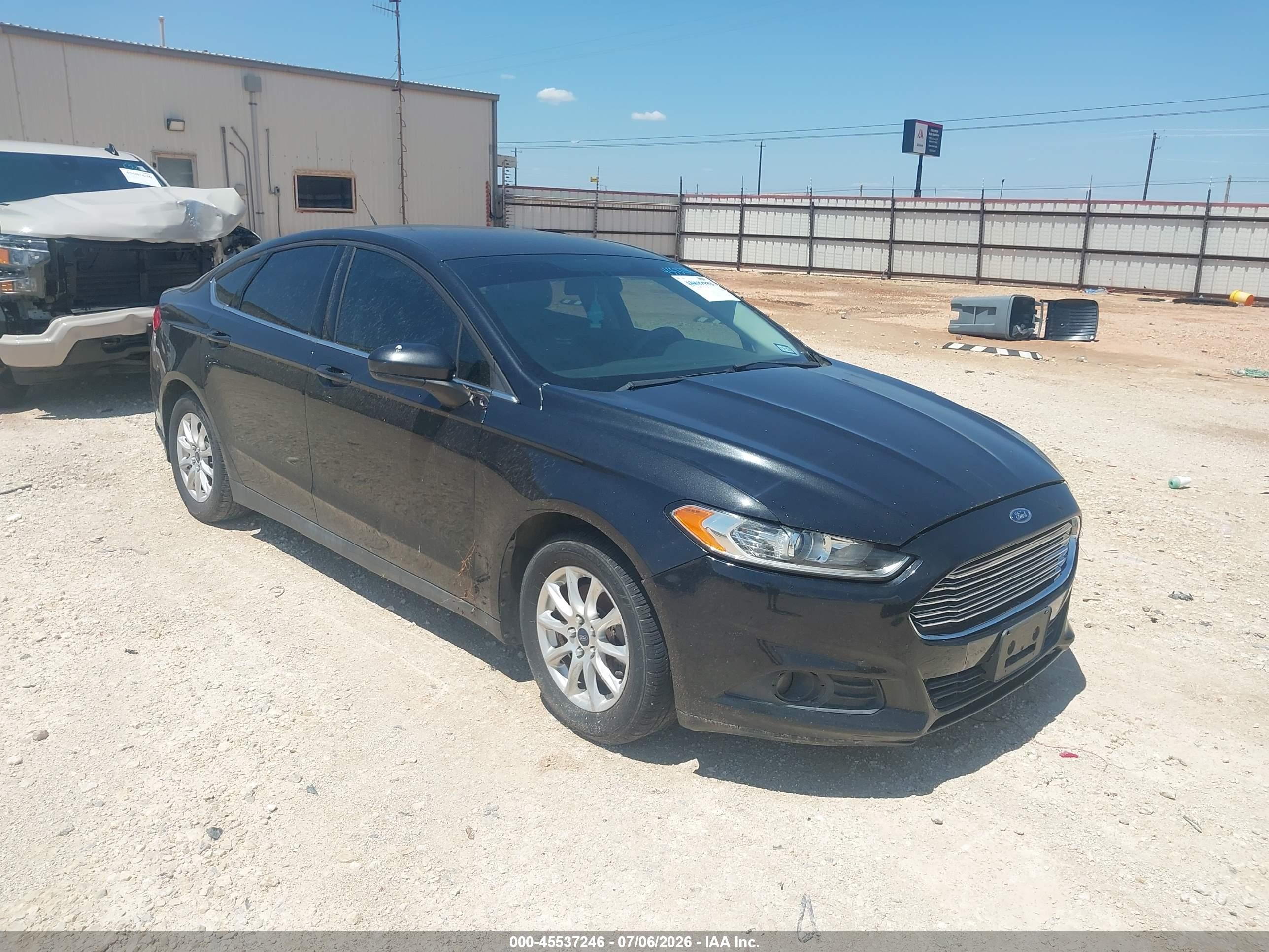 2015 Ford Fusion S Dark Blue vin: 3FA6P0G70FR181852