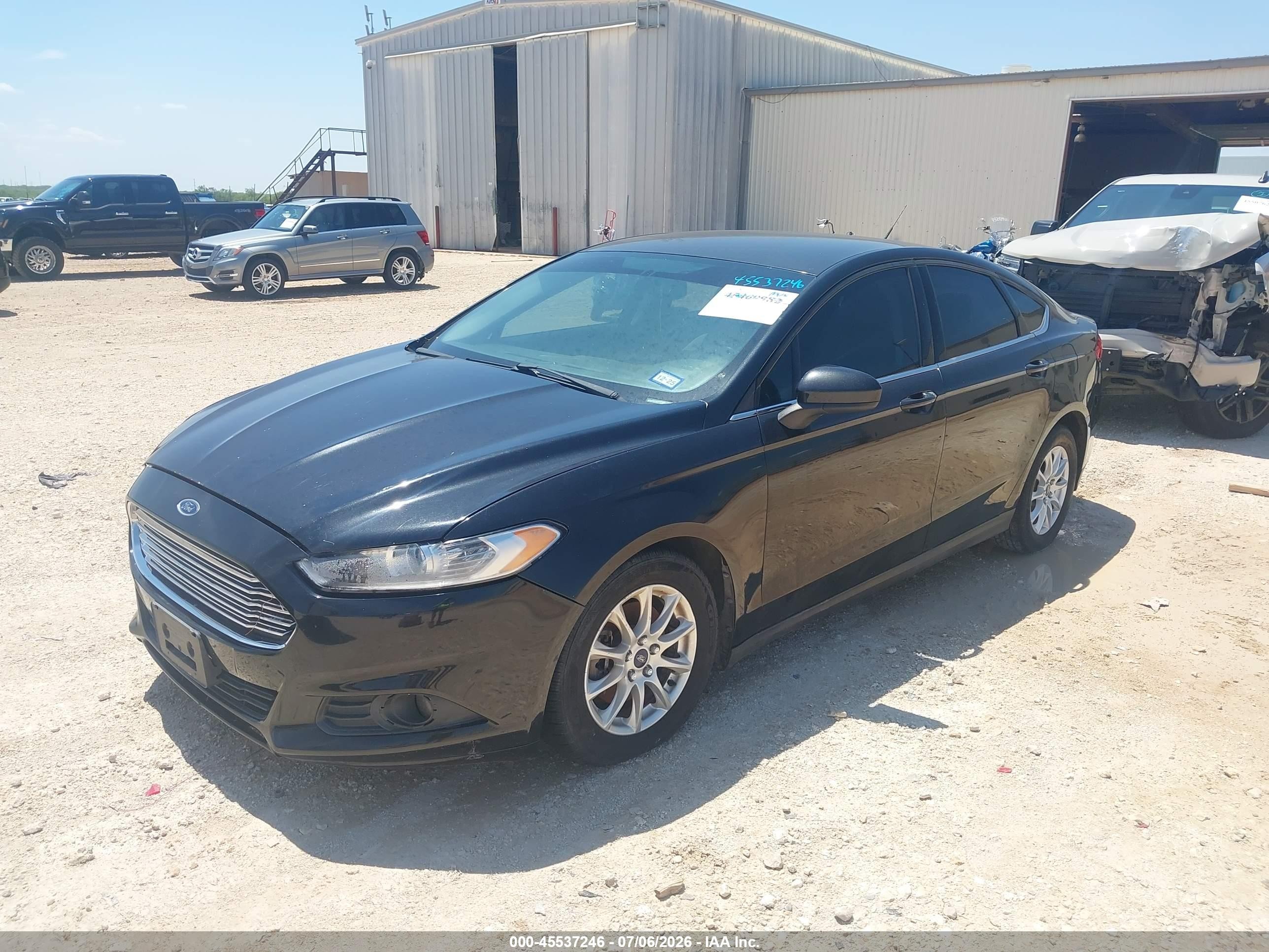 2015 Ford Fusion S Dark Blue vin: 3FA6P0G70FR181852