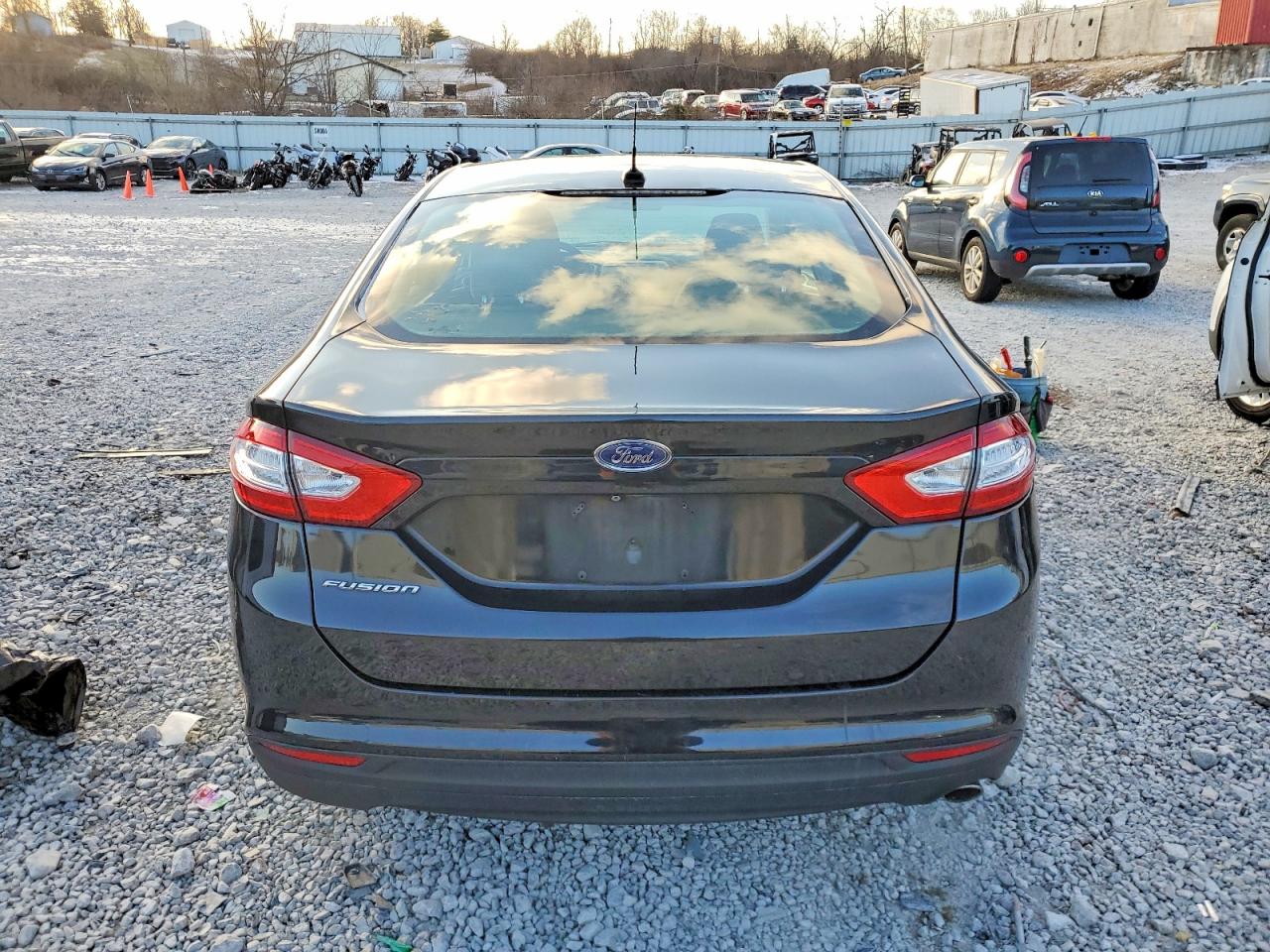 2015 Ford Fusion S Black vin: 3FA6P0G70FR243234