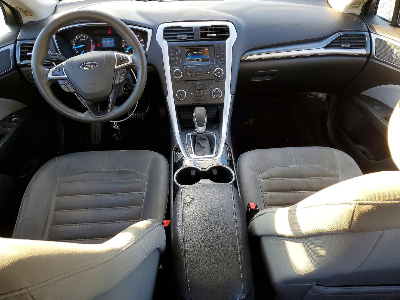 2015 Ford Fusion S Black vin: 3FA6P0G70FR243234