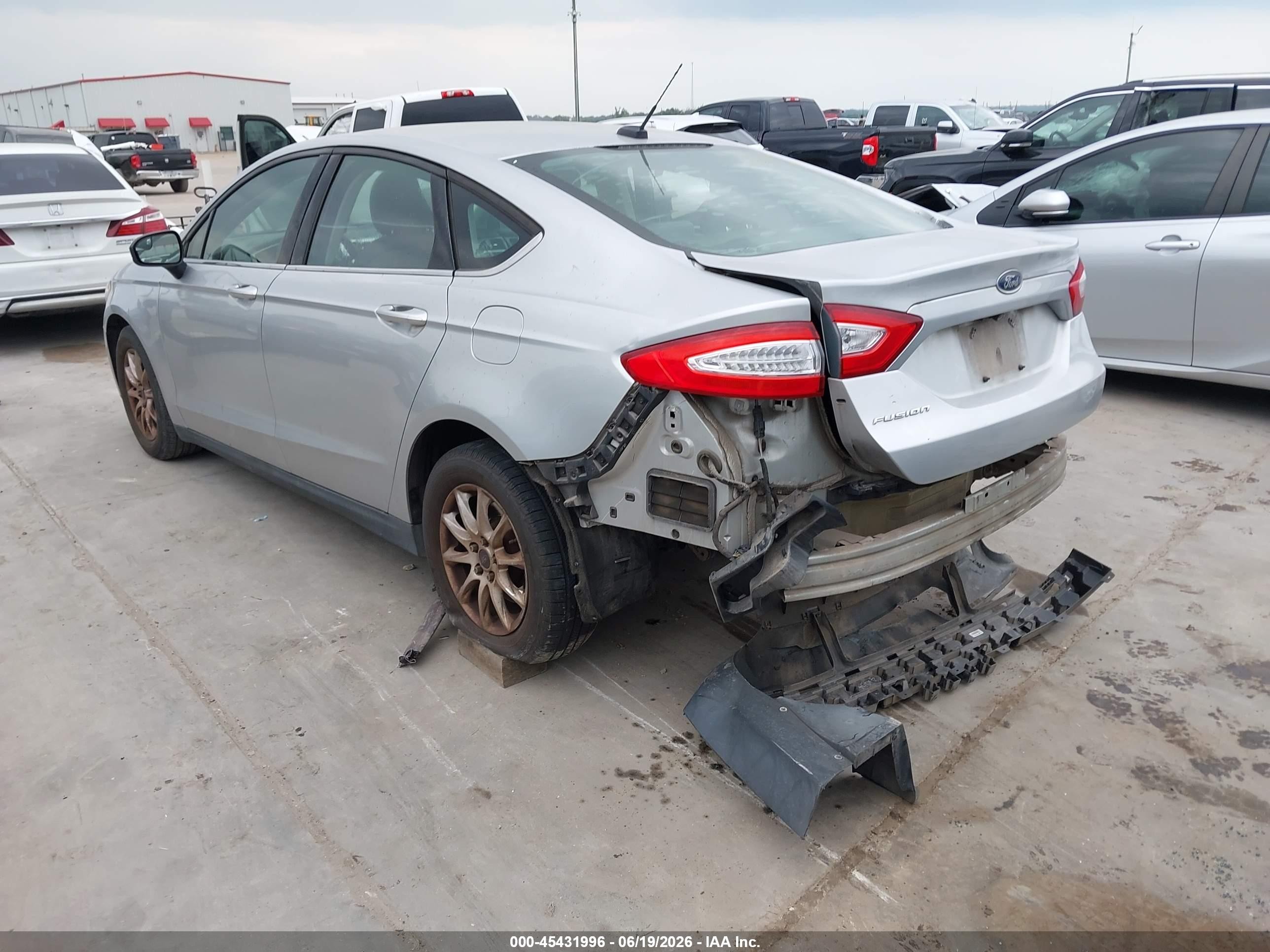 2015 Ford Fusion S Silver vin: 3FA6P0G70FR263824