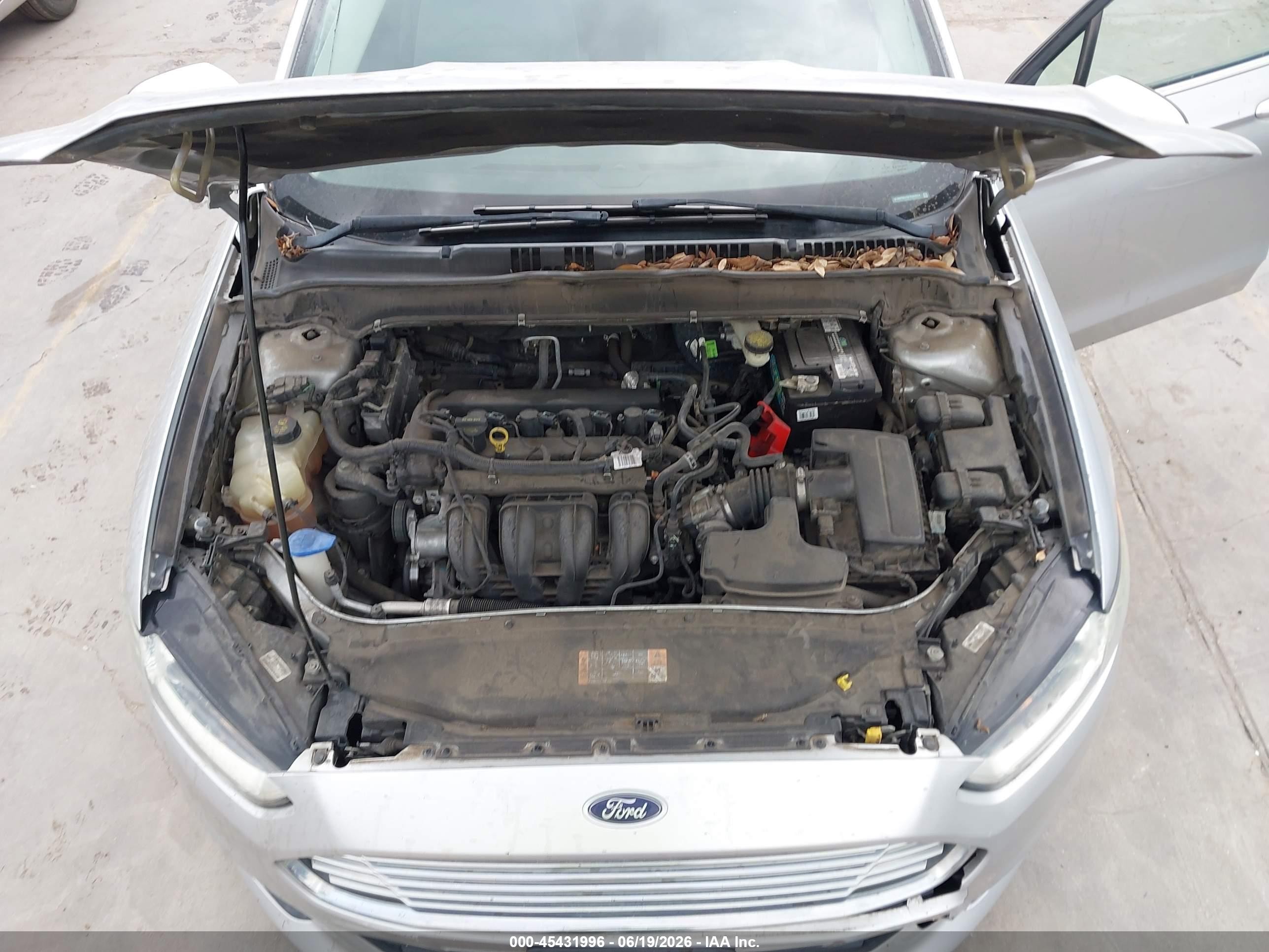 2015 Ford Fusion S Silver vin: 3FA6P0G70FR263824