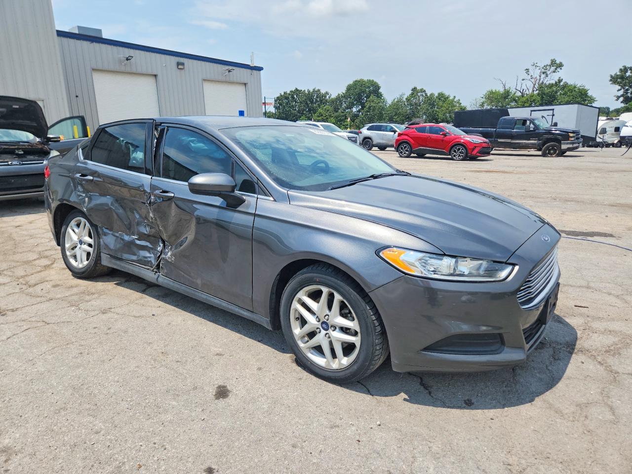 2015 Ford Fusion S Gray vin: 3FA6P0G70FR279635