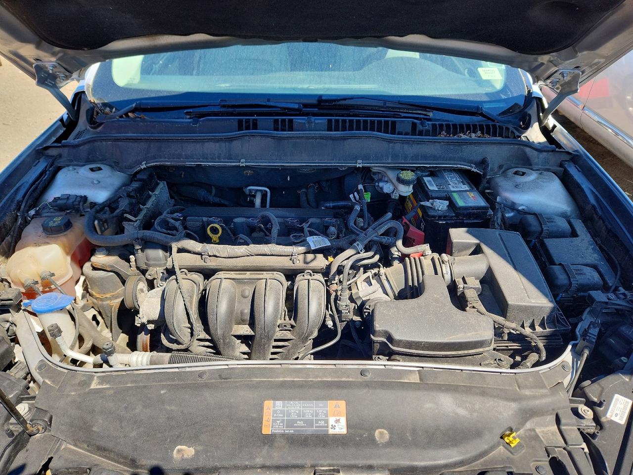 2016 Ford Fusion S Silver vin: 3FA6P0G70GR323537