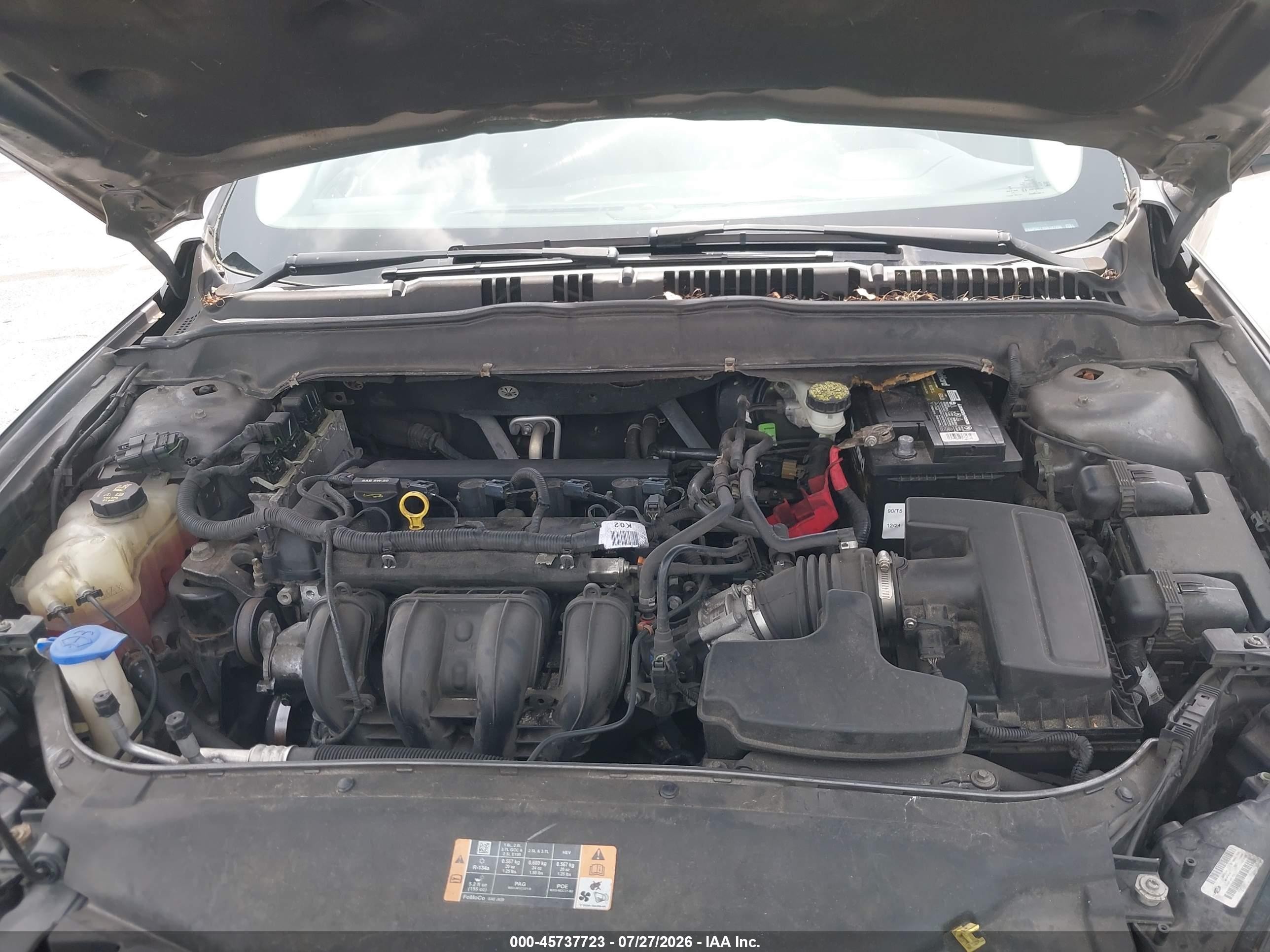 2013 Ford Fusion S Gray vin: 3FA6P0G71DR147206