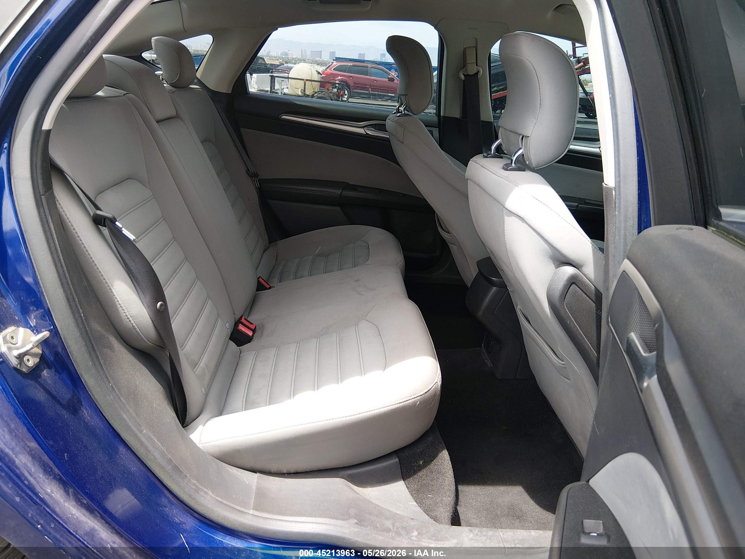 2013 Ford Fusion S Blue vin: 3FA6P0G71DR187883