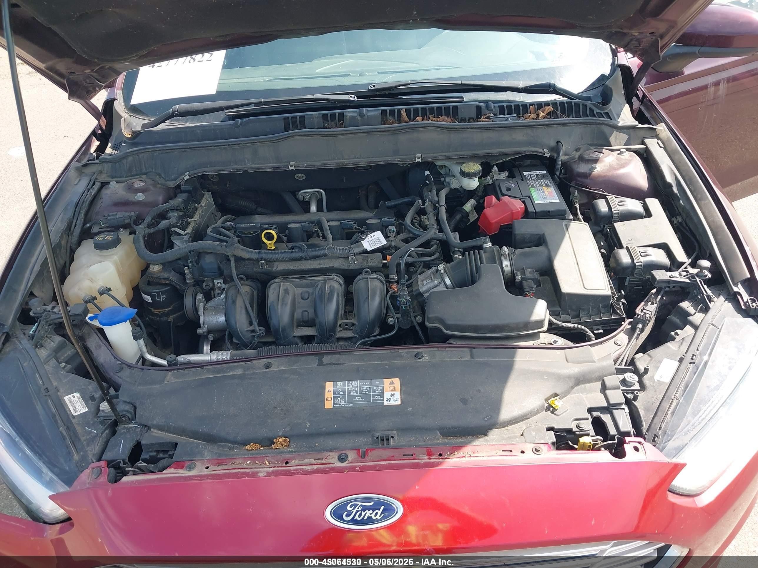 2013 Ford Fusion S Maroon vin: 3FA6P0G71DR379188