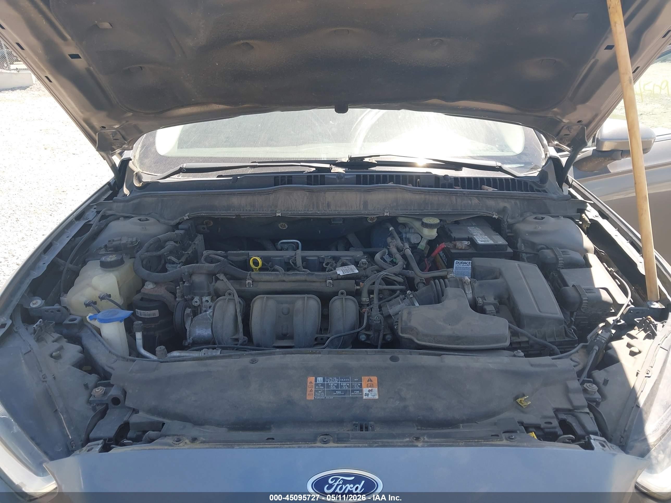 2014 Ford Fusion S Gray vin: 3FA6P0G71ER108553