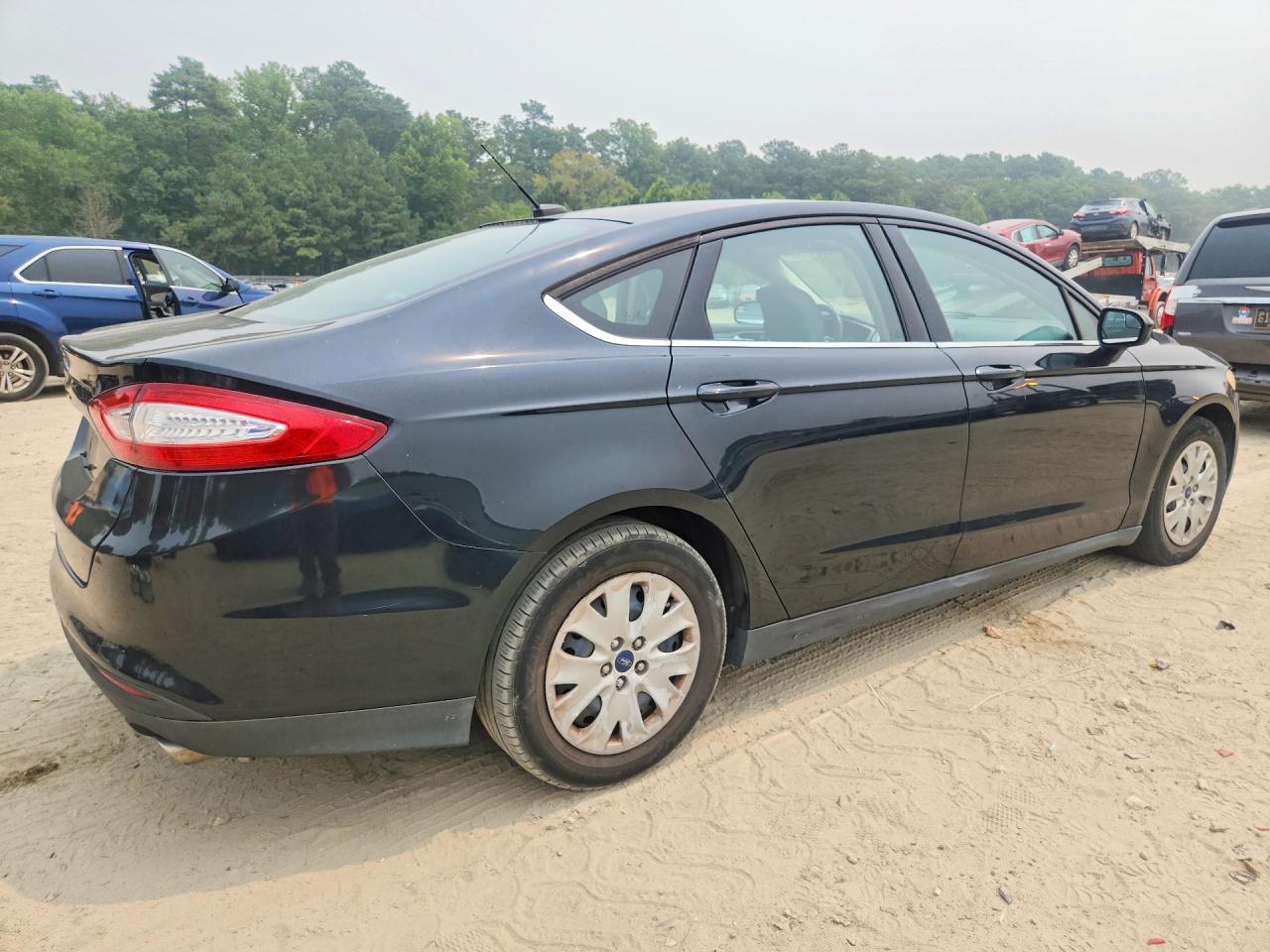 2014 Ford Fusion S Black vin: 3FA6P0G71ER252622
