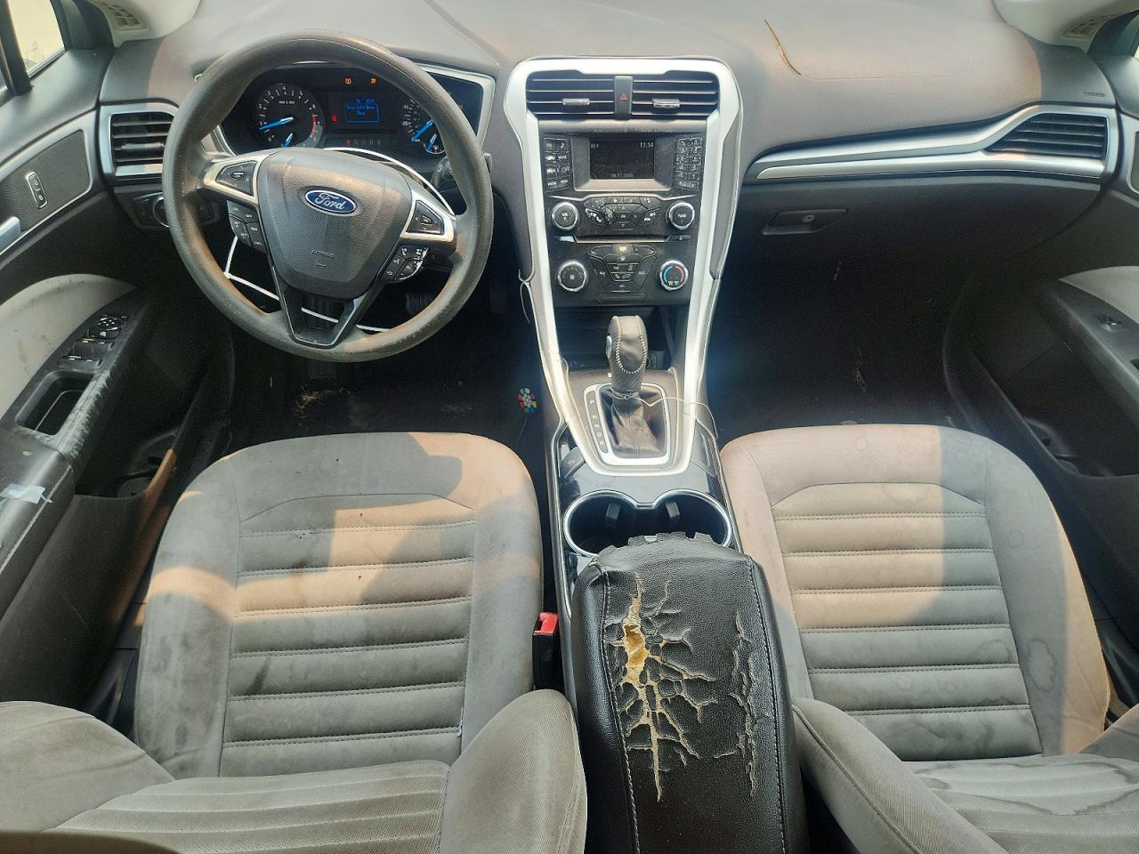 2014 Ford Fusion S Black vin: 3FA6P0G71ER252622