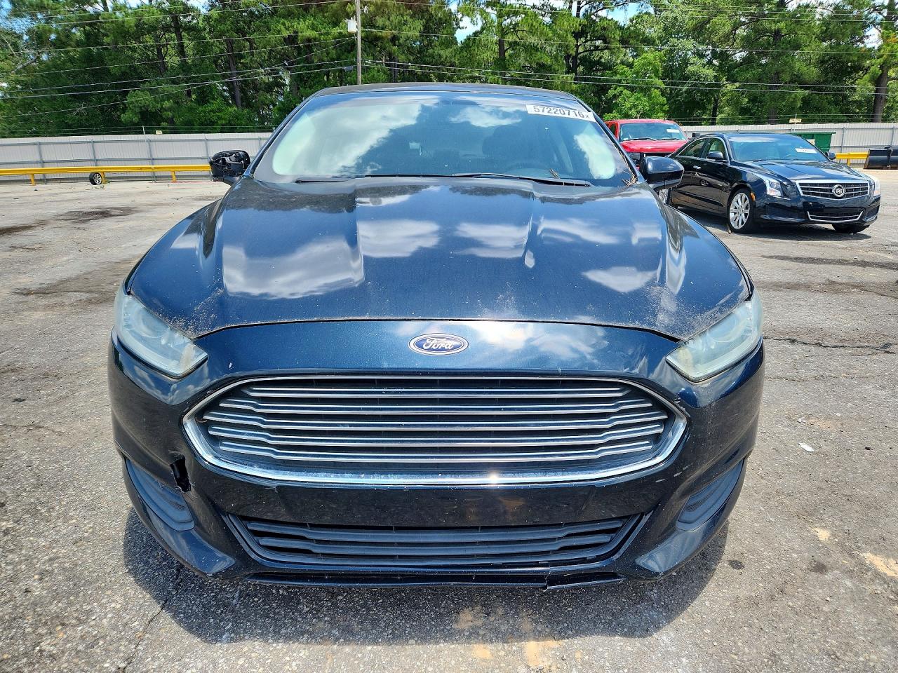 2014 Ford Fusion S Black vin: 3FA6P0G71ER268044