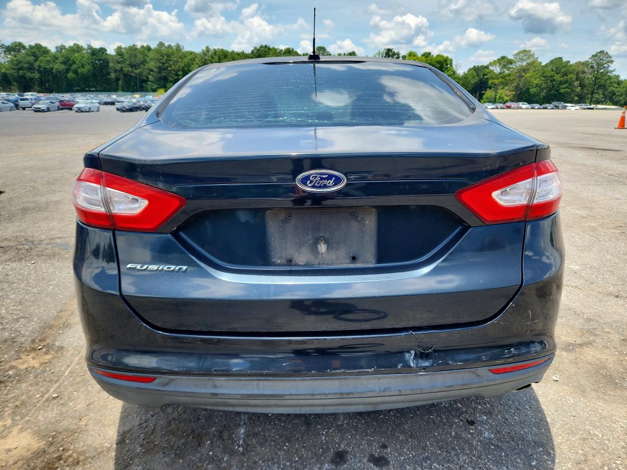 2014 Ford Fusion S Black vin: 3FA6P0G71ER268044