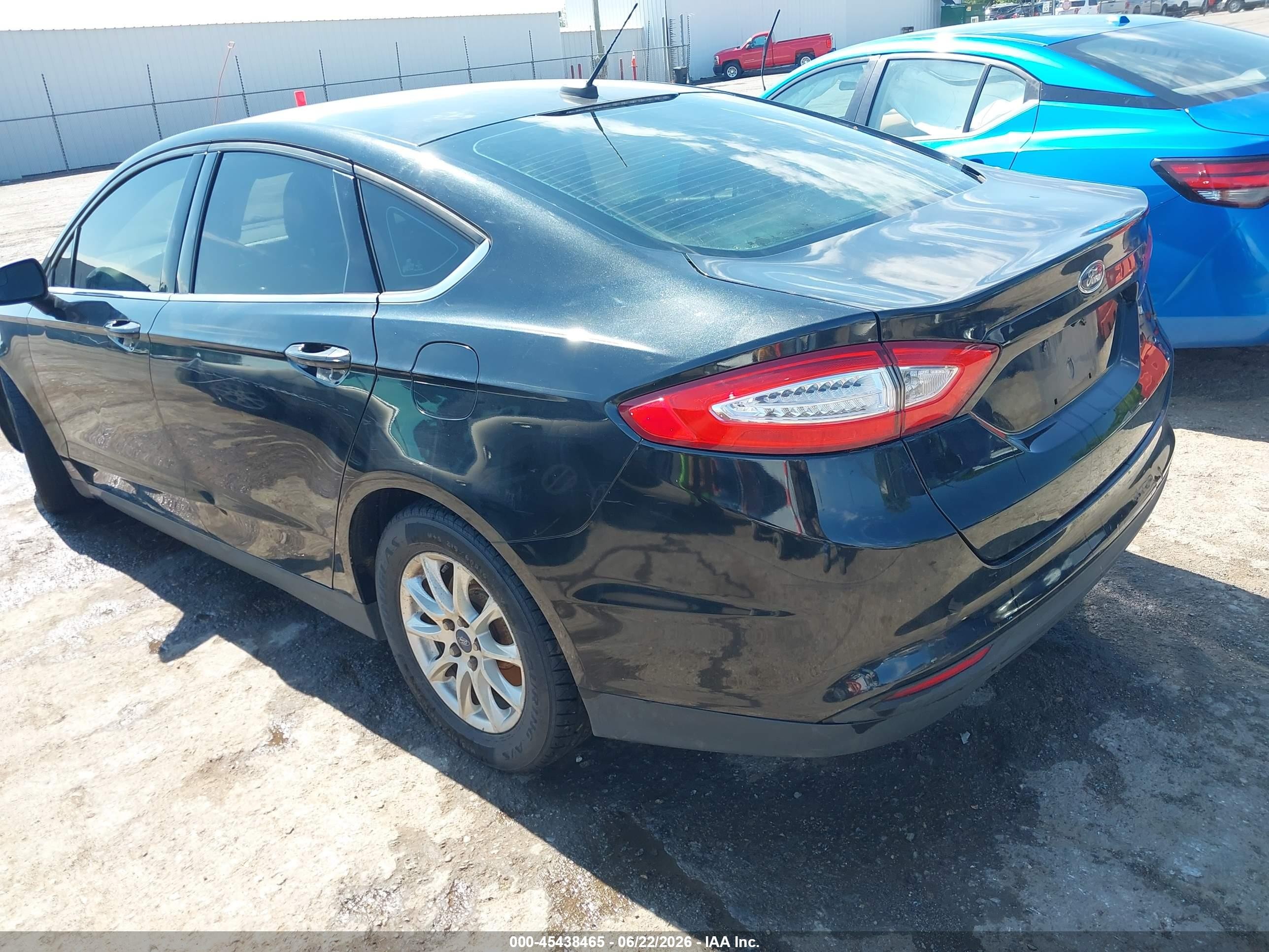 2015 Ford Fusion S Black vin: 3FA6P0G71FR150755