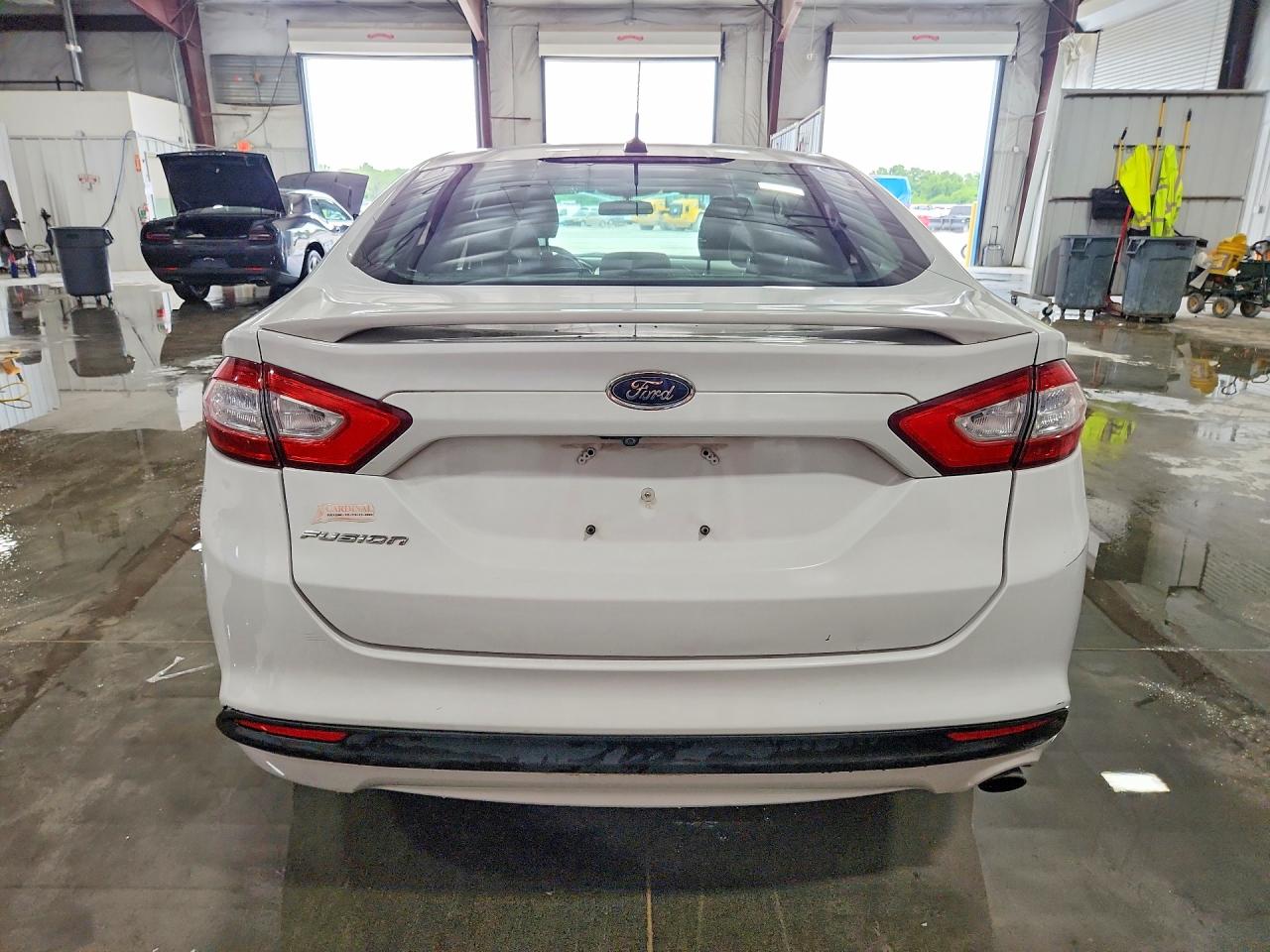 2016 Ford Fusion S White vin: 3FA6P0G71GR101878