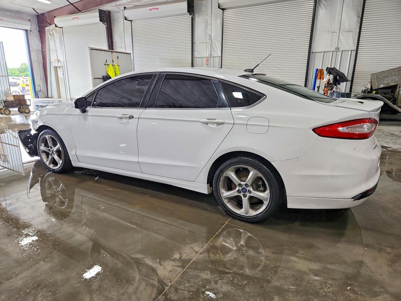 2016 Ford Fusion S White vin: 3FA6P0G71GR101878