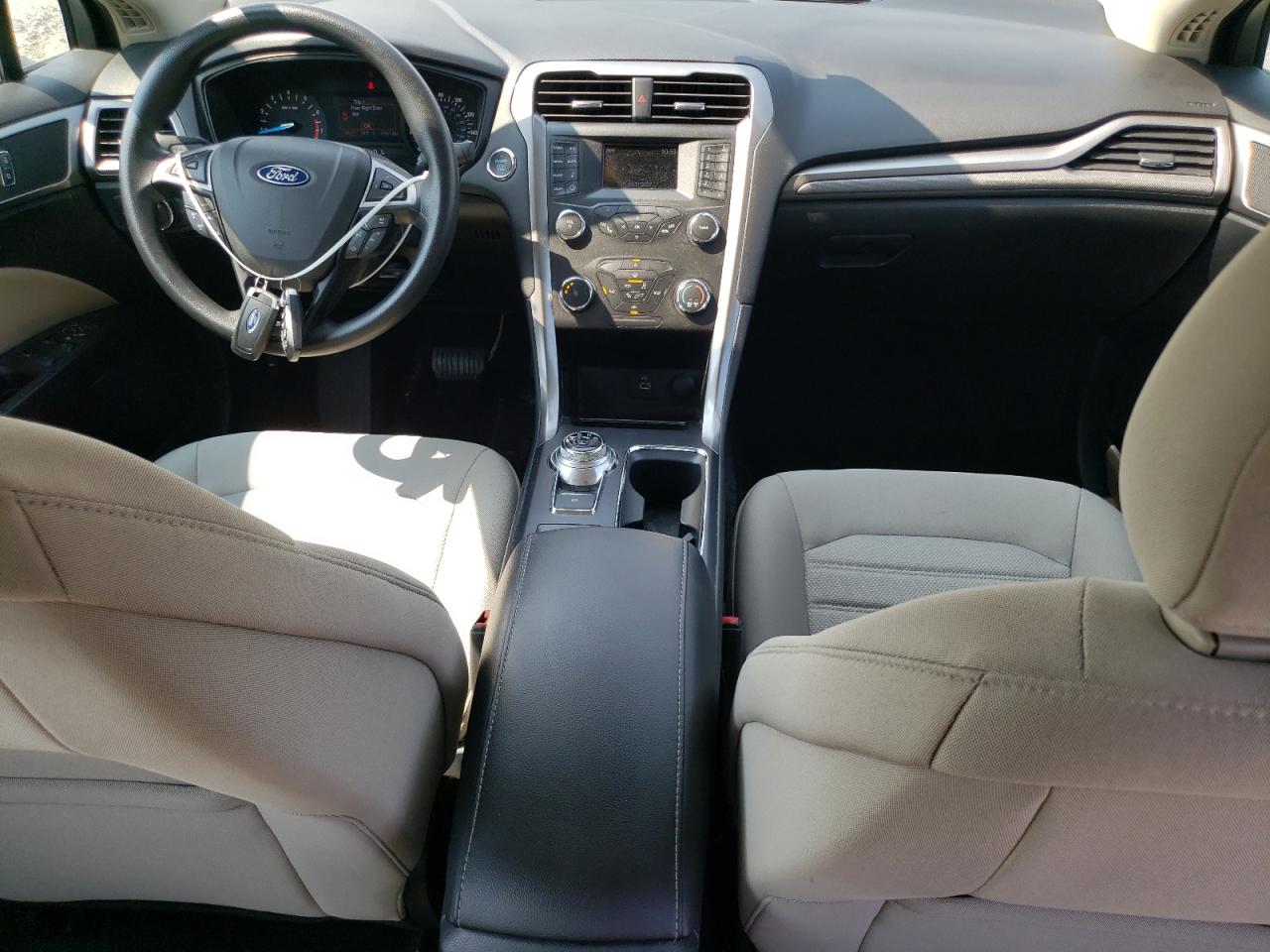 2019 Ford Fusion S White vin: 3FA6P0G71KR264314