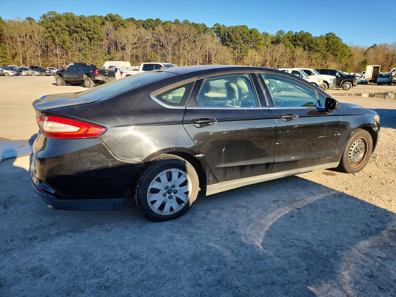 2013 Ford Fusion S Black vin: 3FA6P0G72DR361153