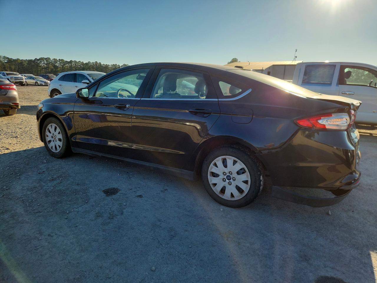 2013 Ford Fusion S Black vin: 3FA6P0G72DR361153