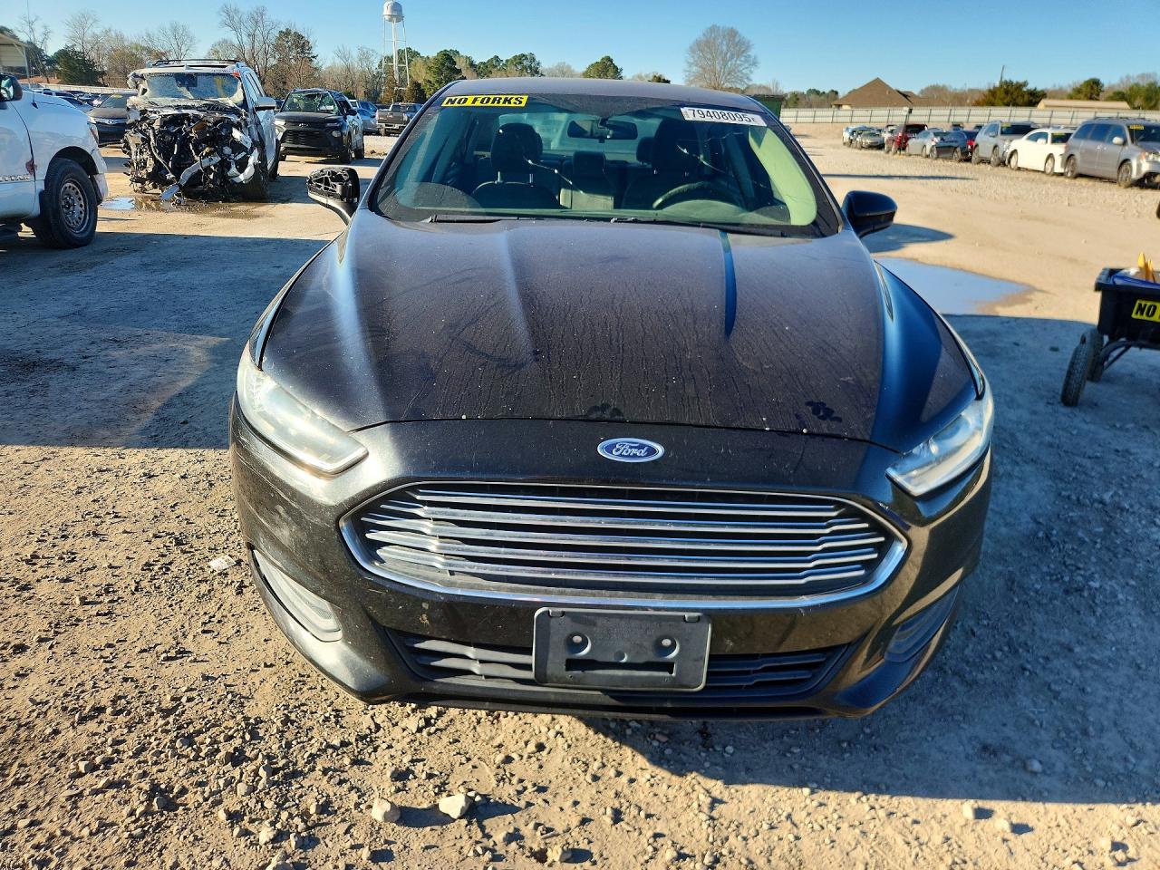 2013 Ford Fusion S Black vin: 3FA6P0G72DR361153