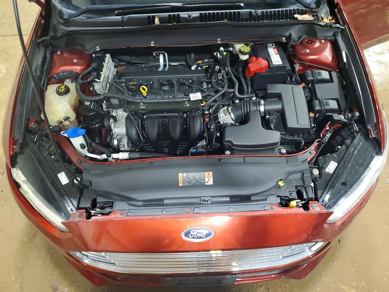 2014 Ford Fusion S Red vin: 3FA6P0G72ER264522