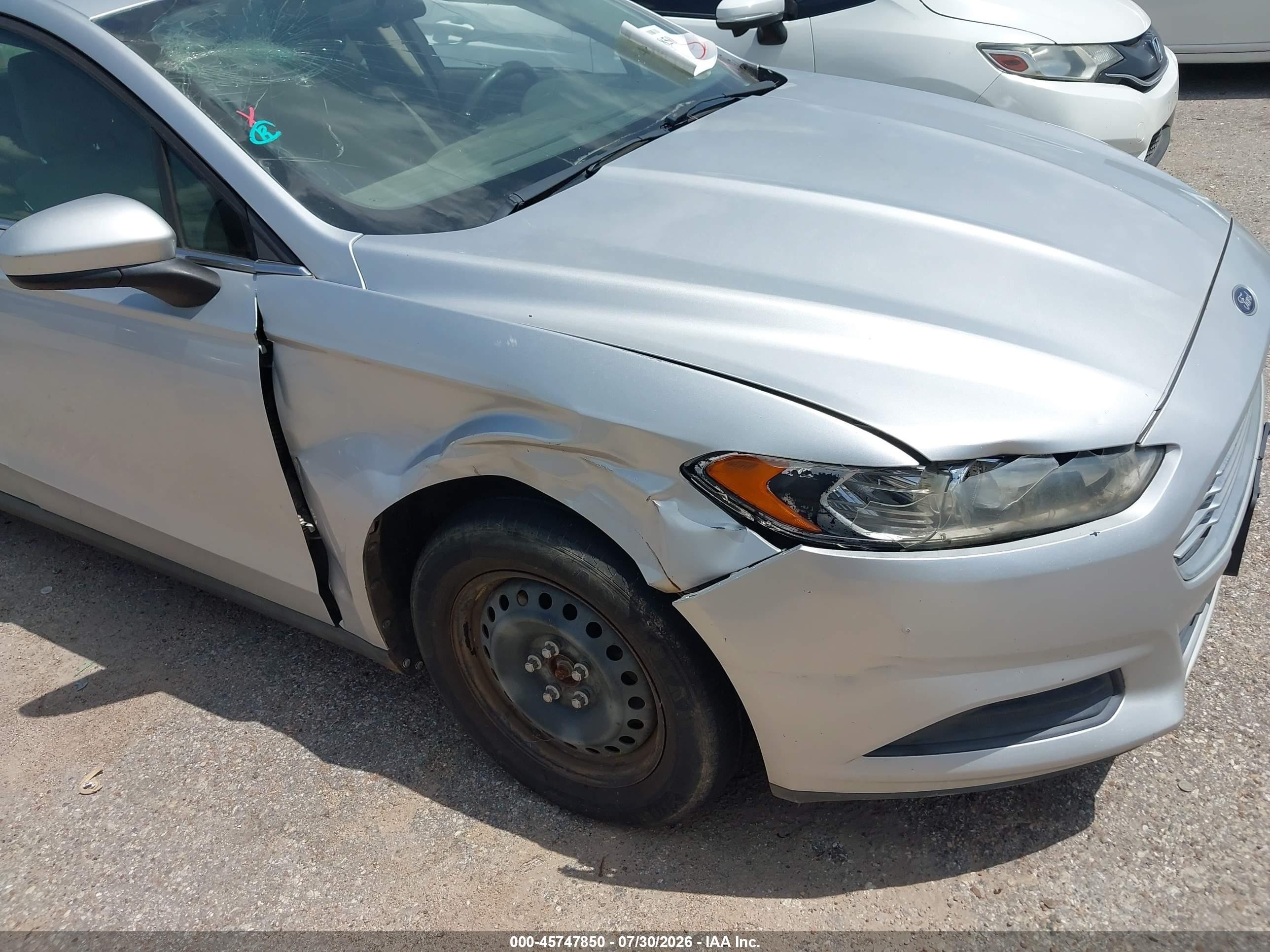 2014 Ford Fusion S Silver vin: 3FA6P0G72ER318563
